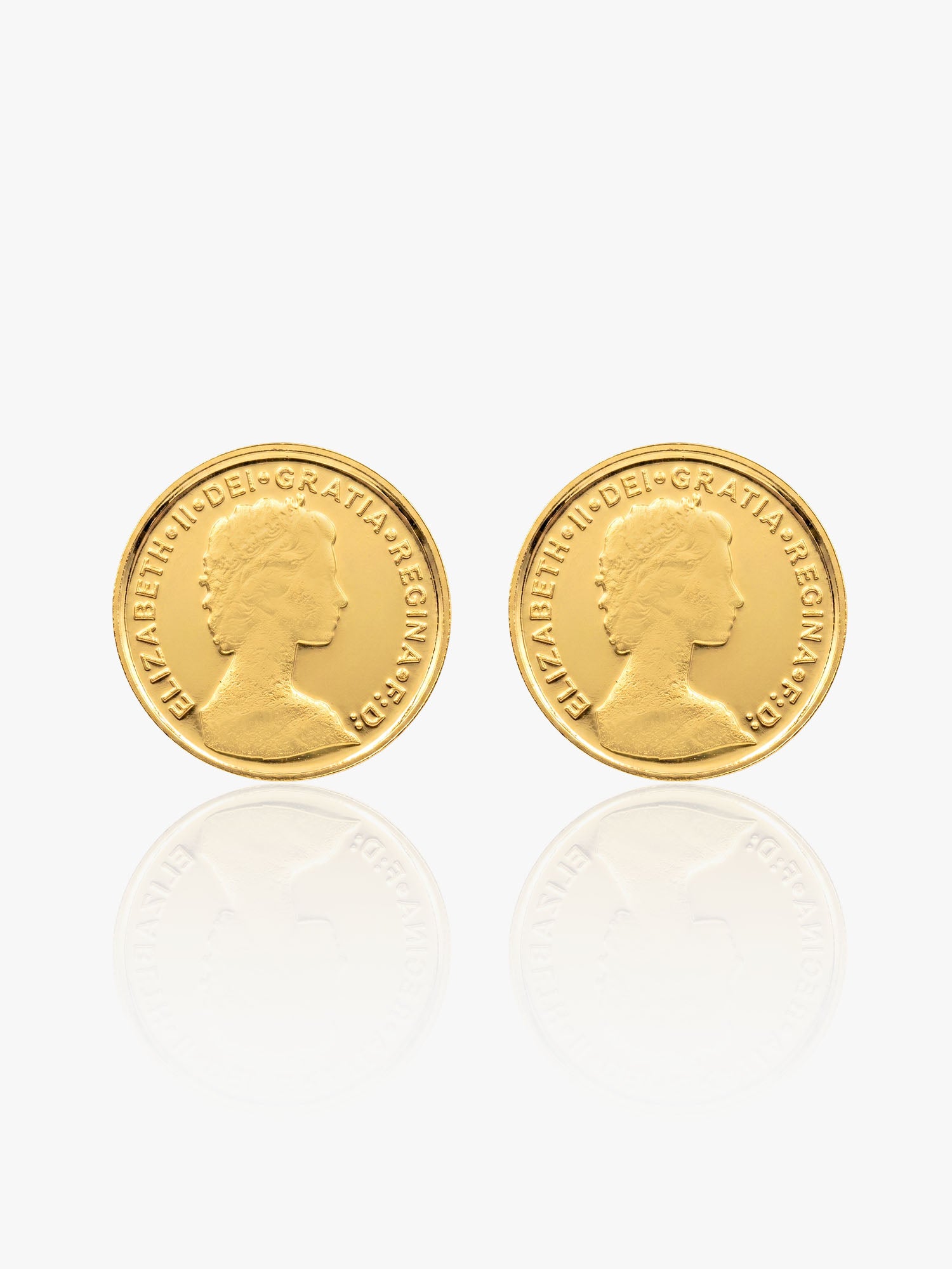 16K Earring Coin