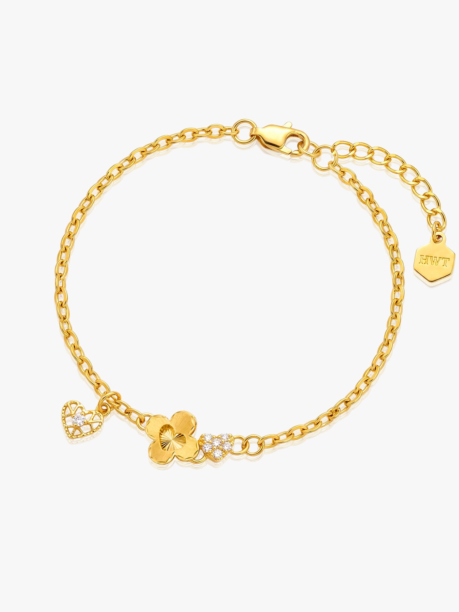 16K Fashion Flower Bracelet