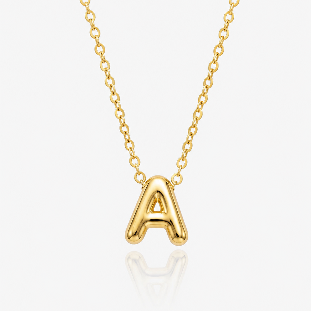 16K Gold Alphabet A