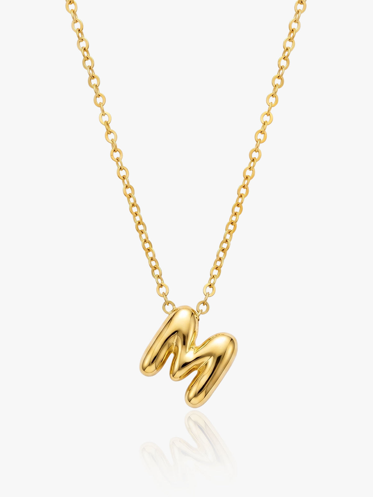 16K Gold Alphabet M