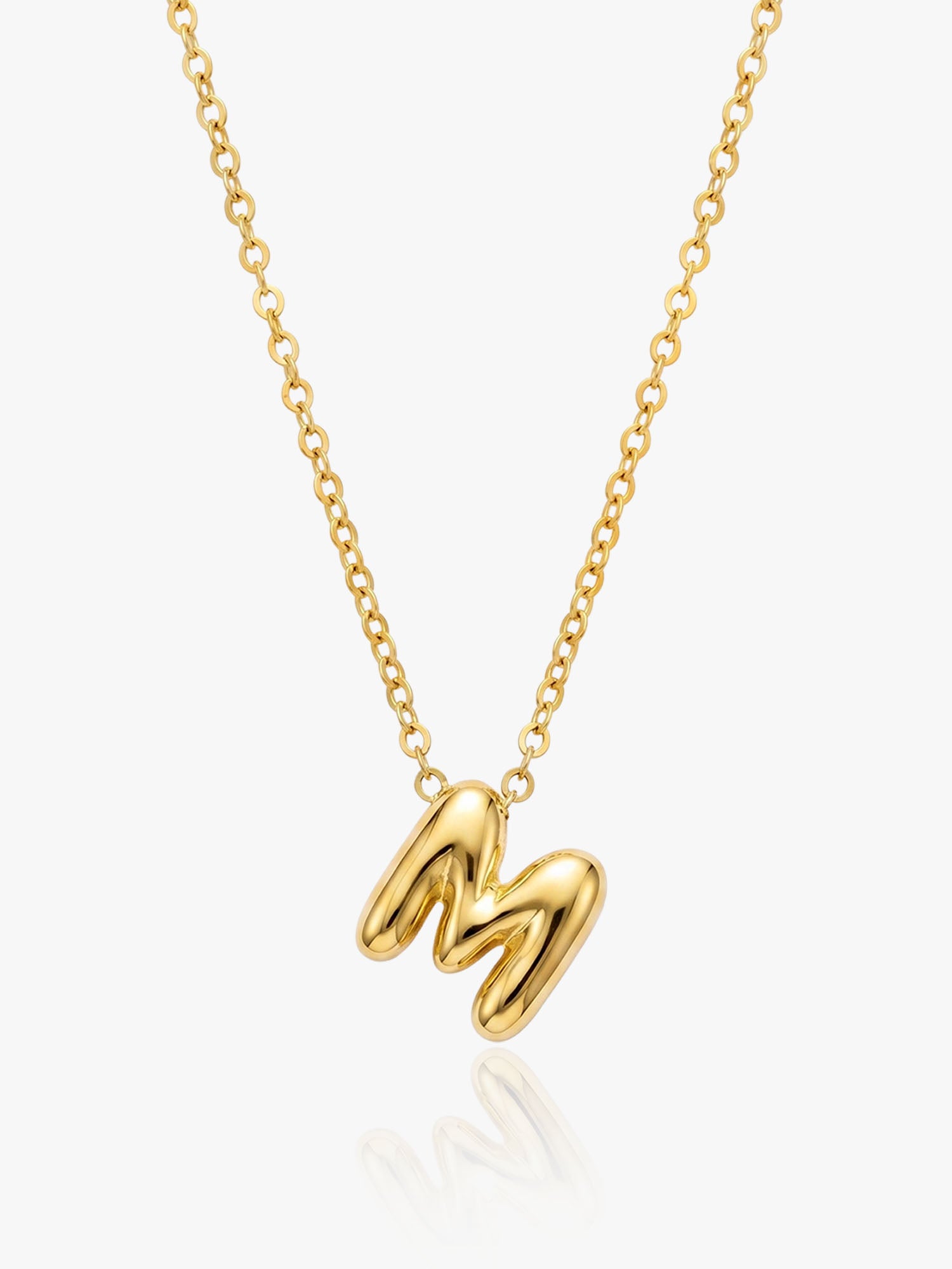 16K Gold Alphabet M