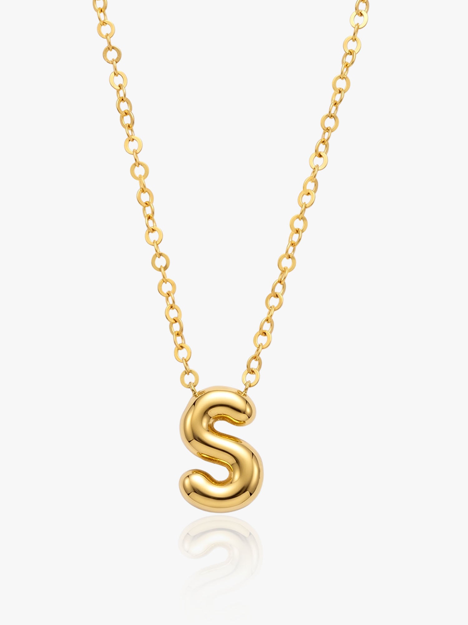 16K Gold Alphabet S