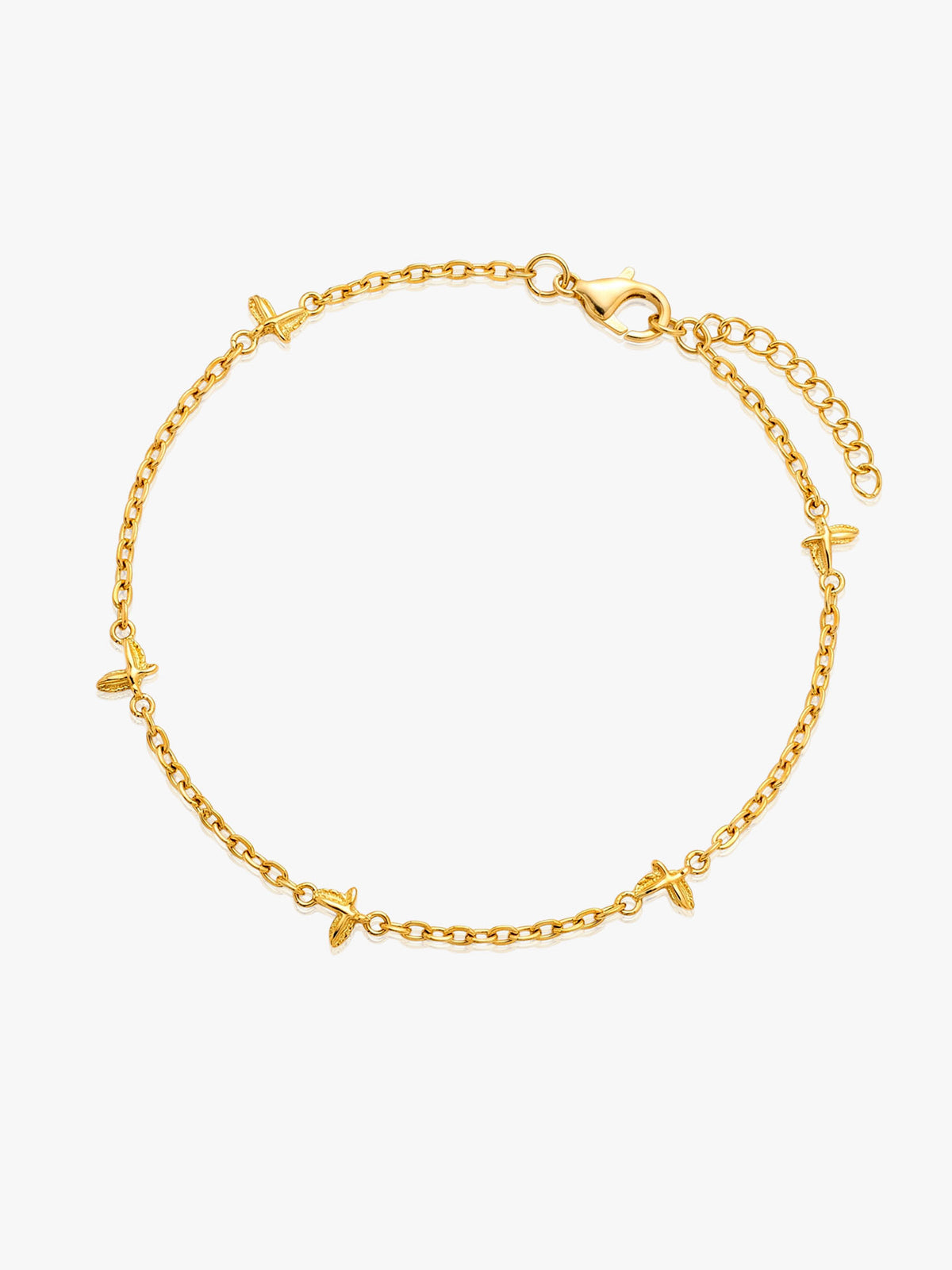 16K Gold Five Butterfly