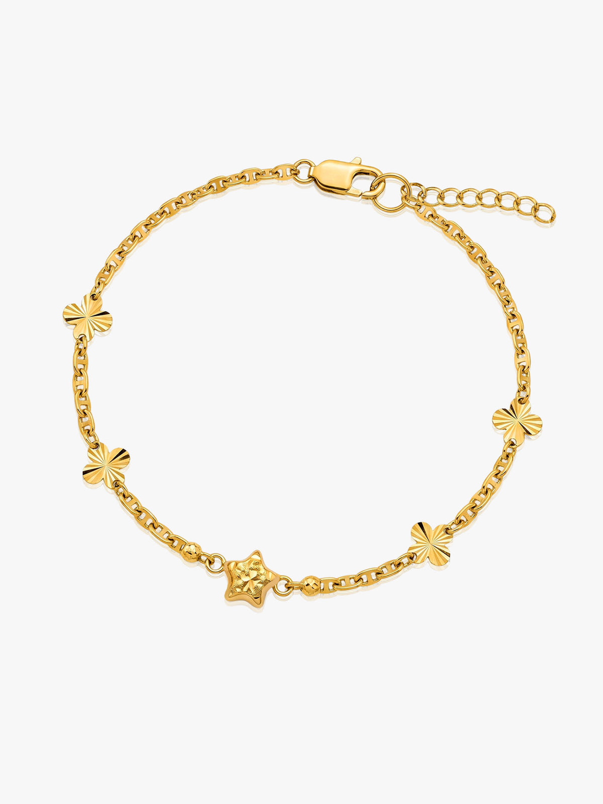 16K Gold Star Bracelet
