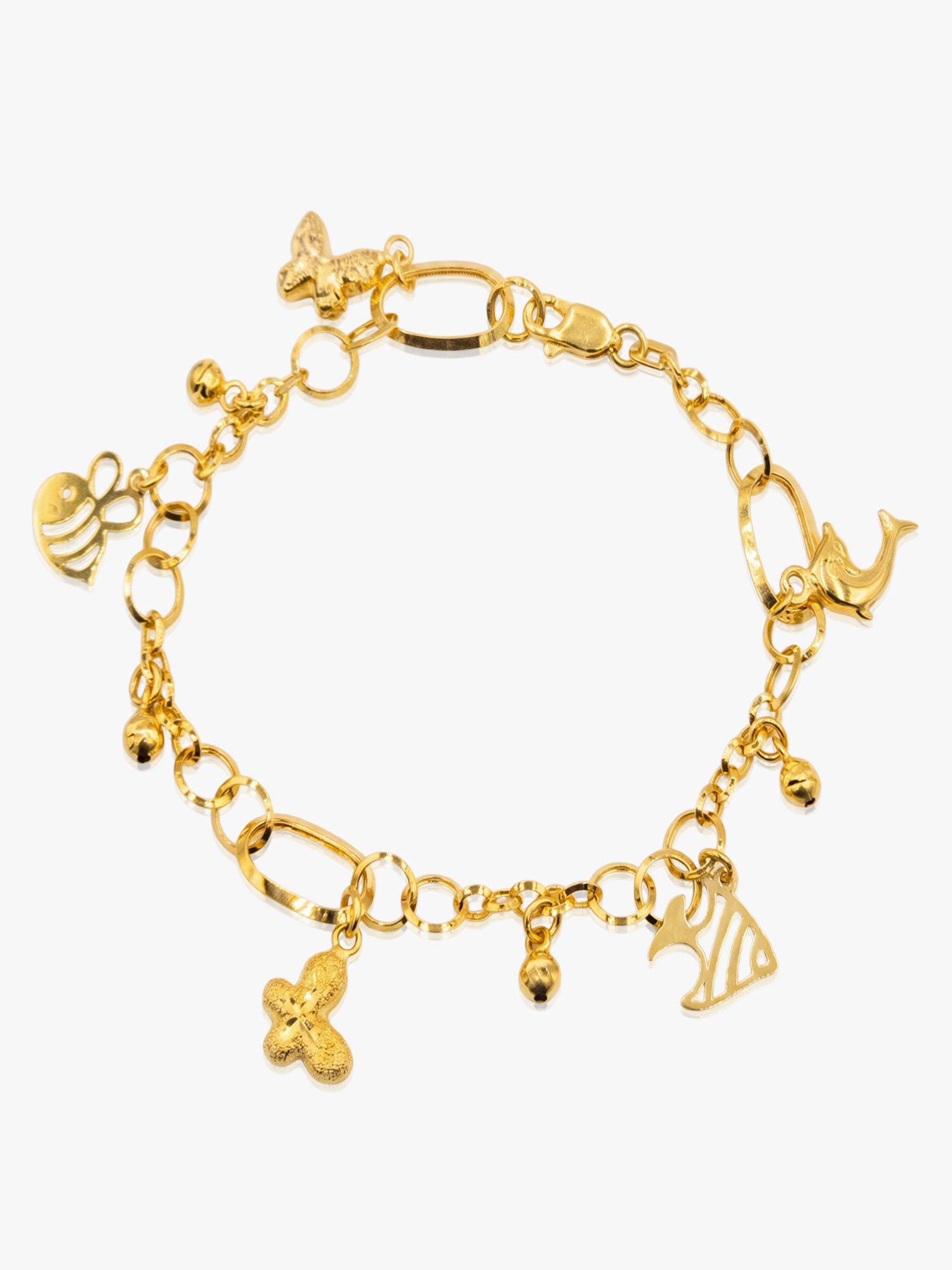 16K Sealife Link Bracelet