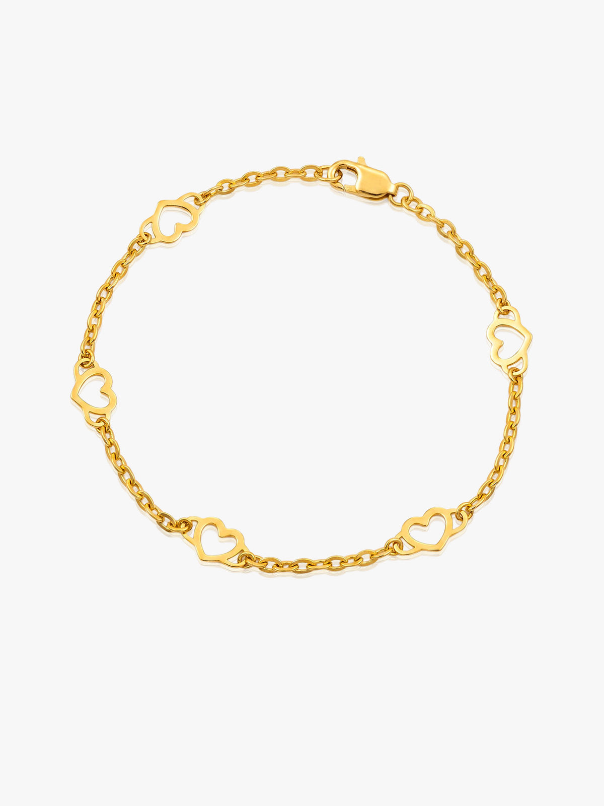 16k Heart Shape Bracelet