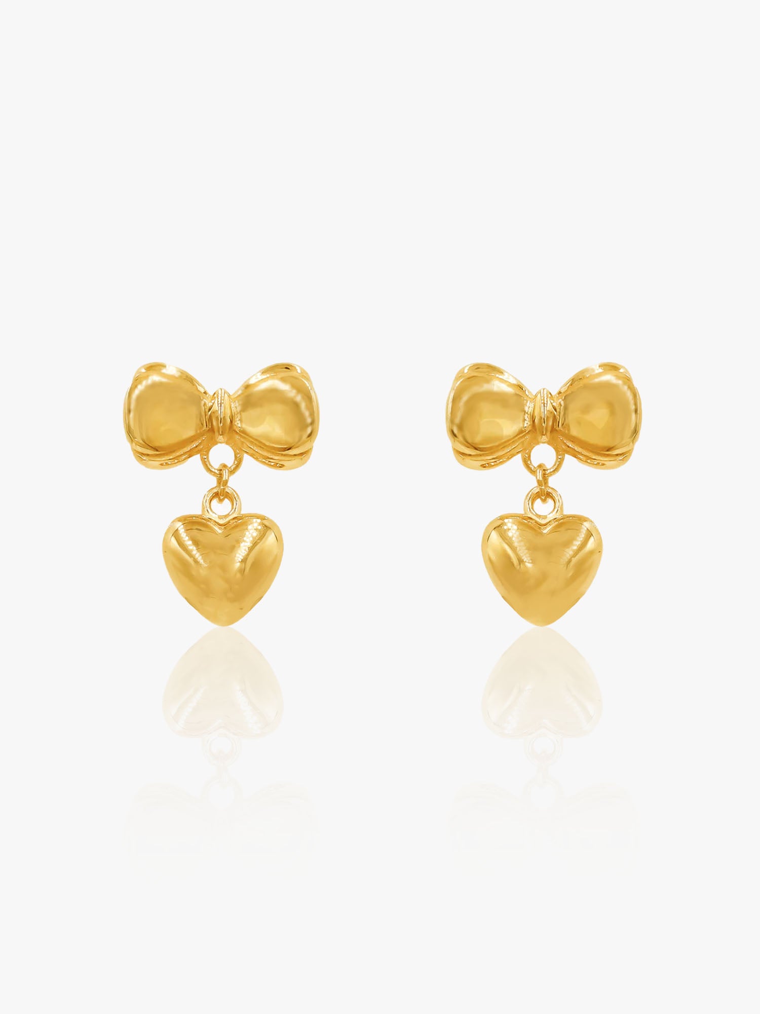 916 Earring Ribbon With Love