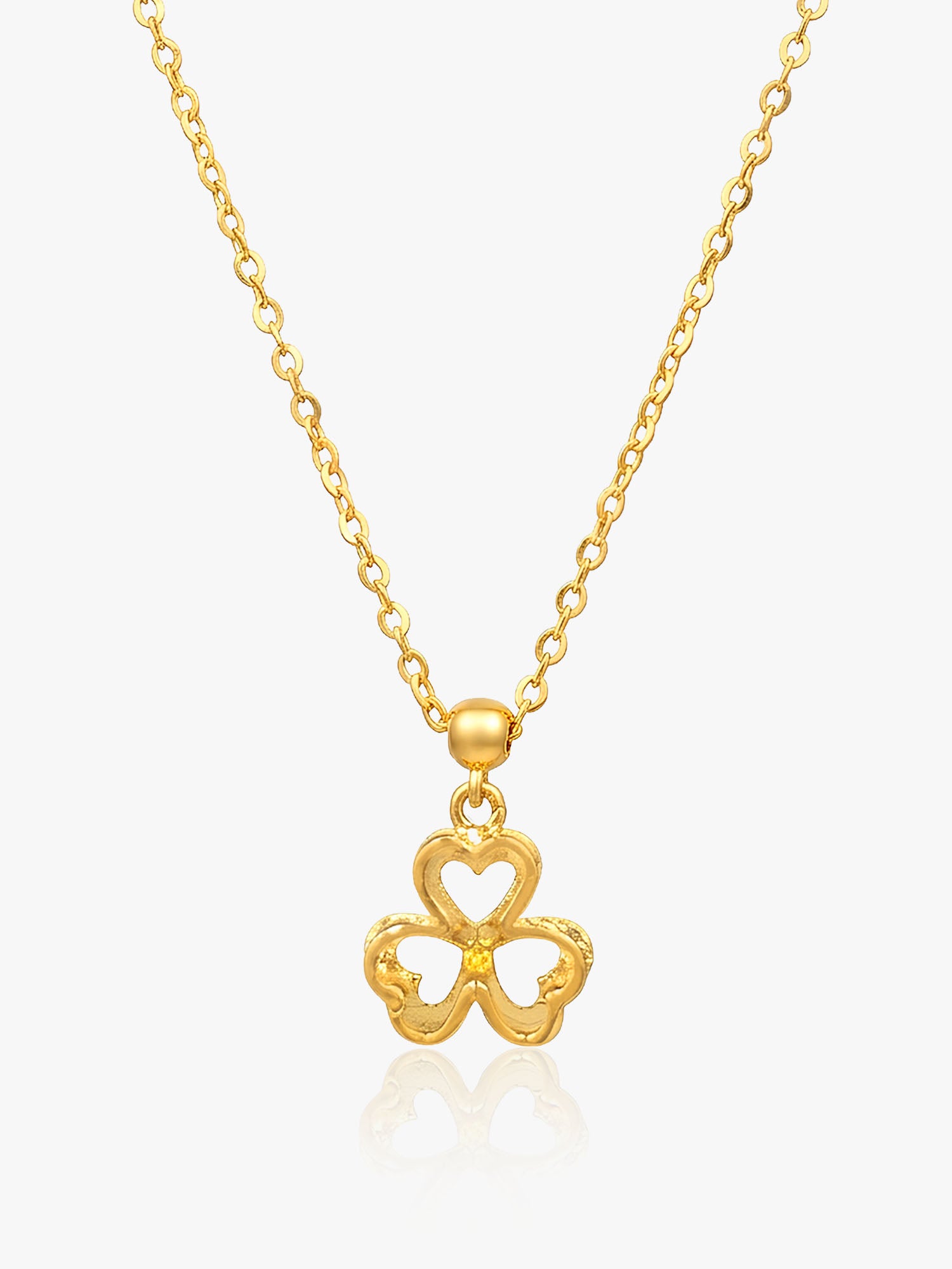 916 Gold 3 Heart Chain