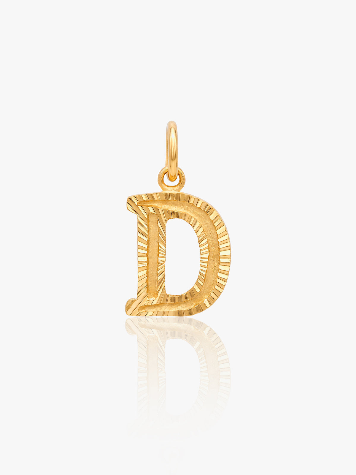 916 Gold Alphabet D Pendant