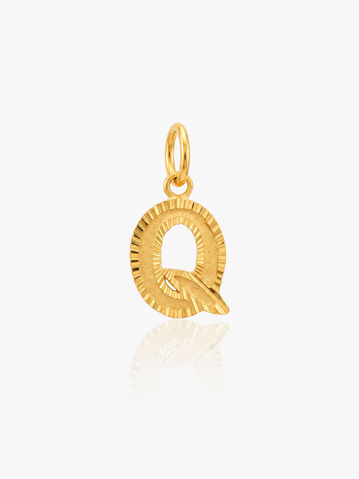 Liontin Alphabet Q Emas 916