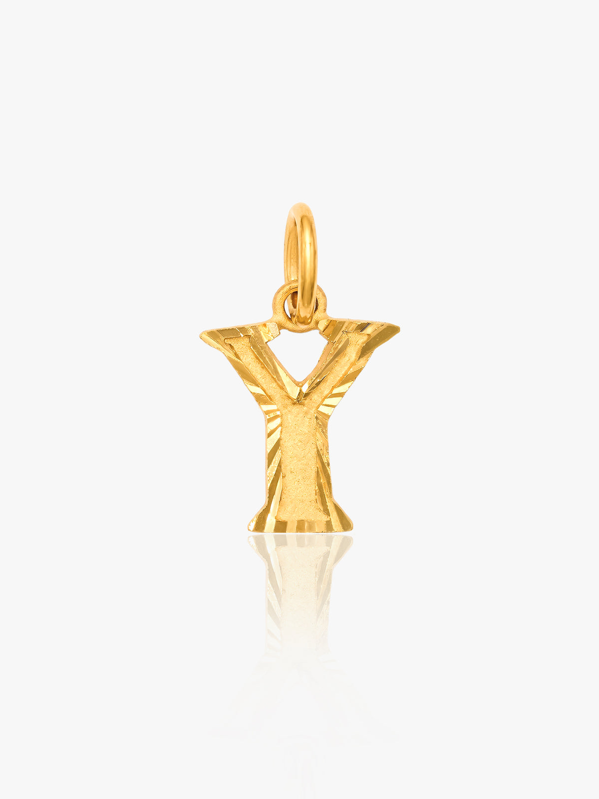 916 Gold Alphabet Y Pendant