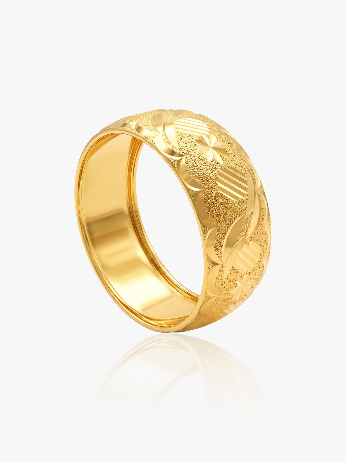 916 Gold Batik 01 Ring