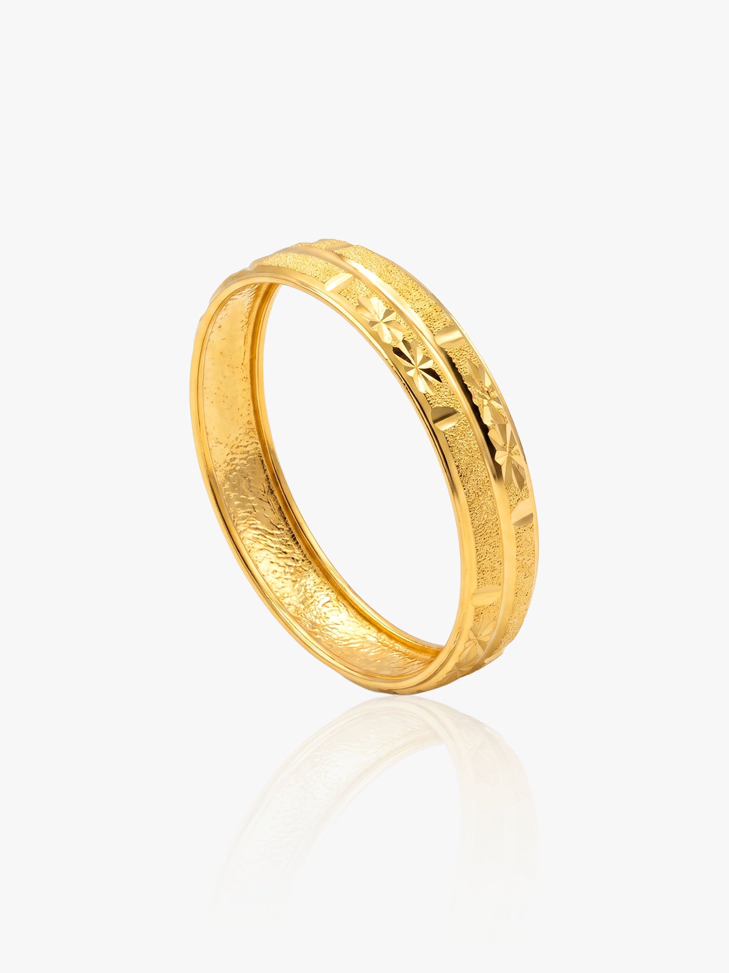 916 Gold Batik 11 Ring