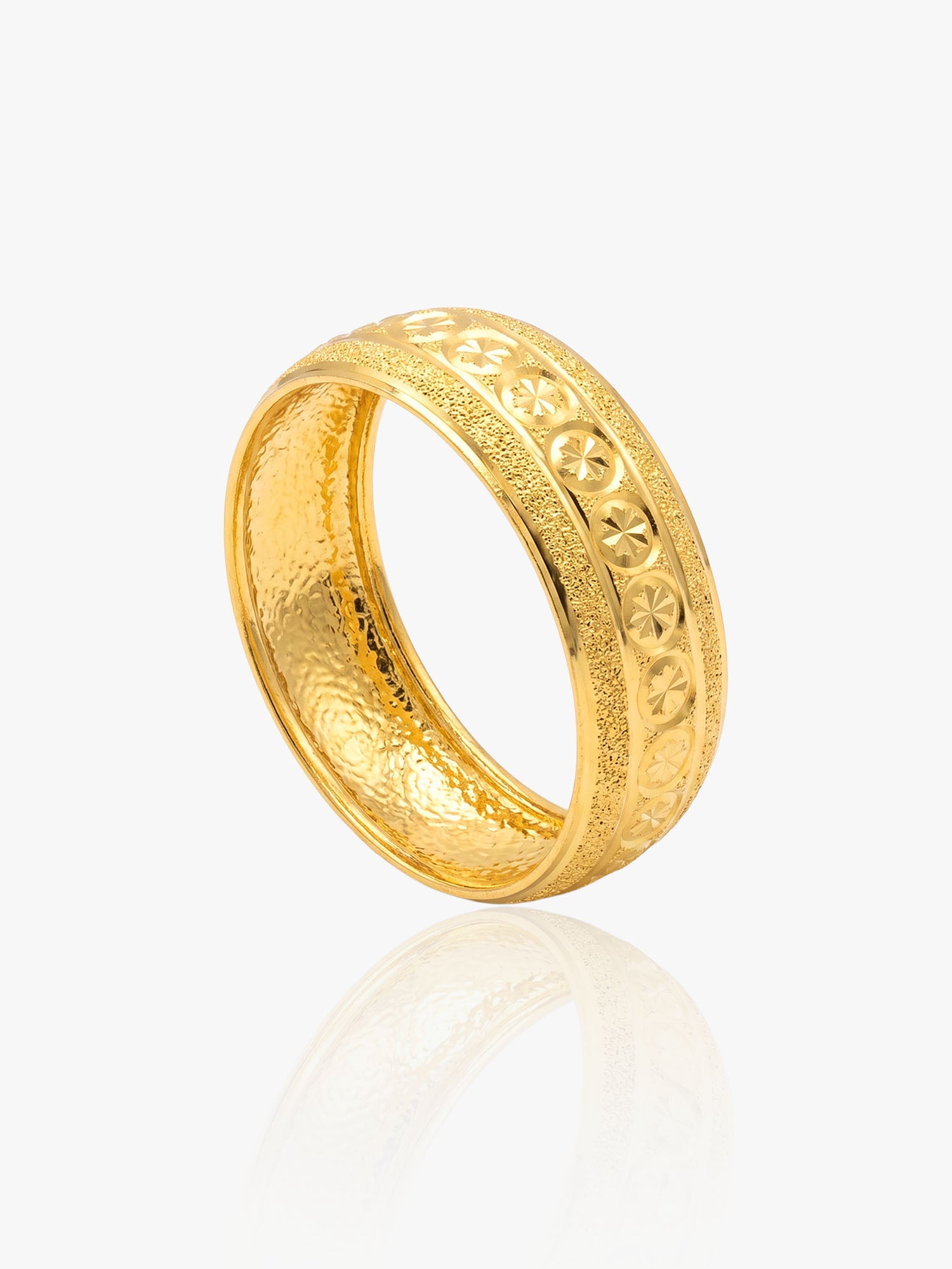 916 Gold Batik 14 Ring