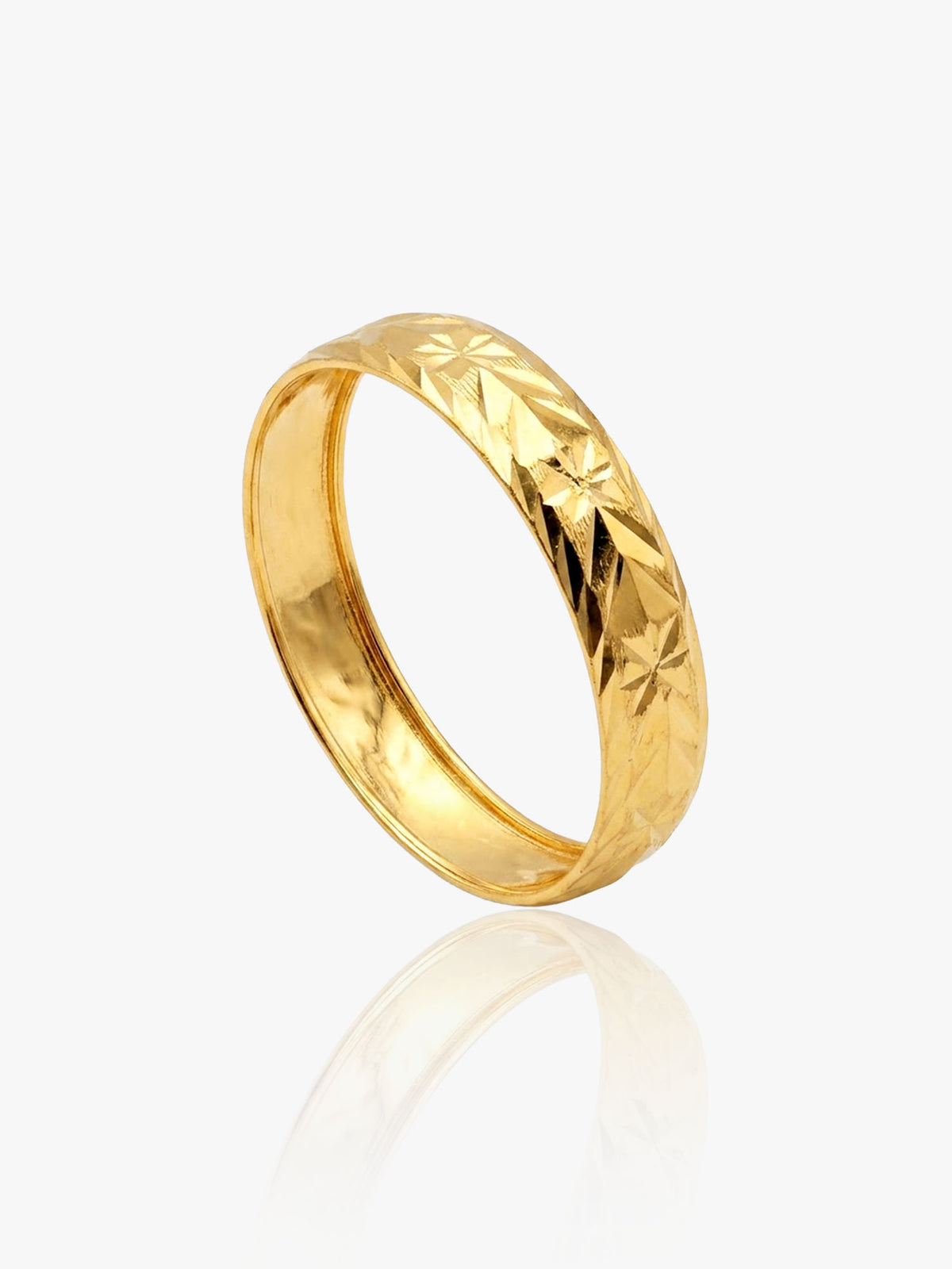 916 Gold Batik 19 Ring