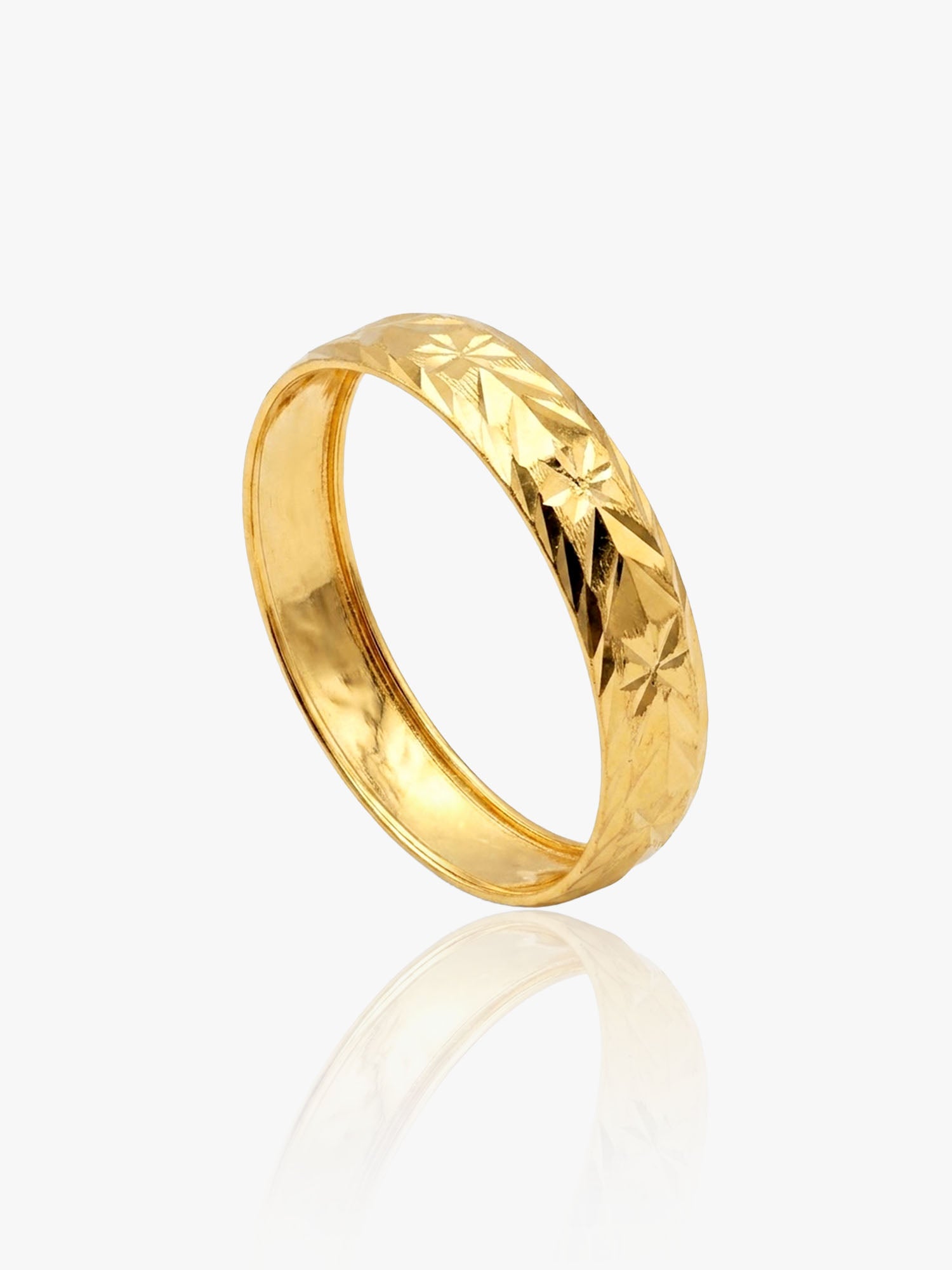 916 Gold Batik 19 Ring
