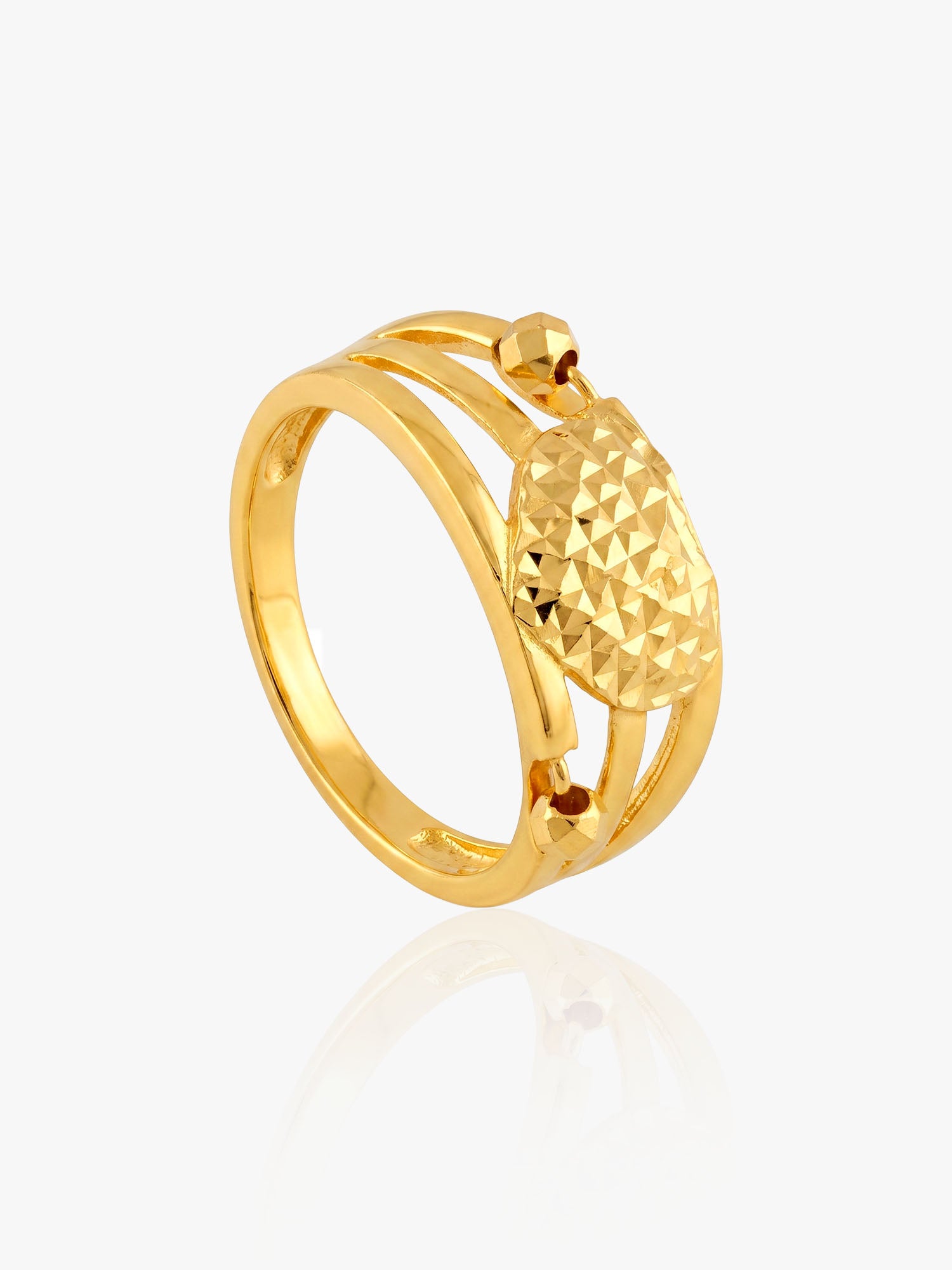 916 Gold Big Heart Ring