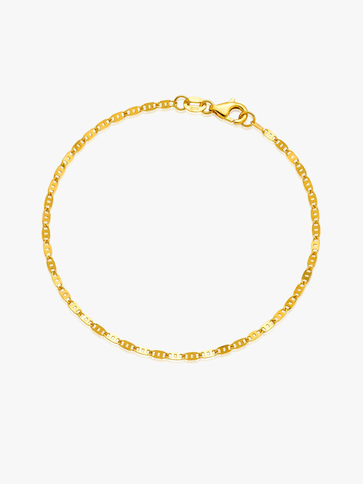 916 Gold Bracelet Link Flat Bar