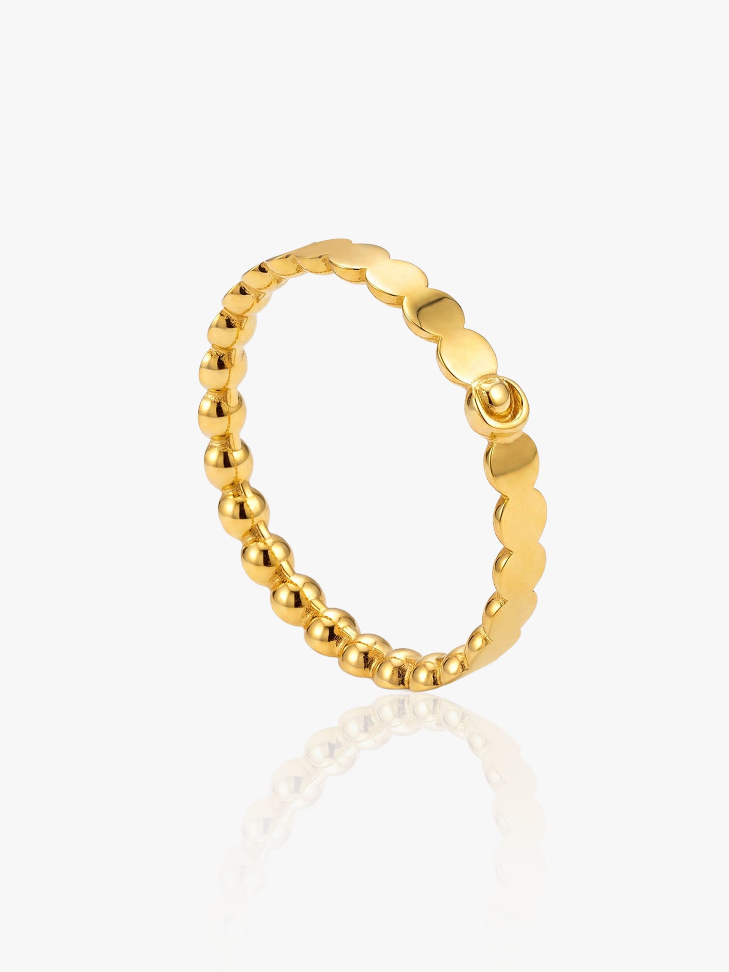 916 Gold Bubble Ring