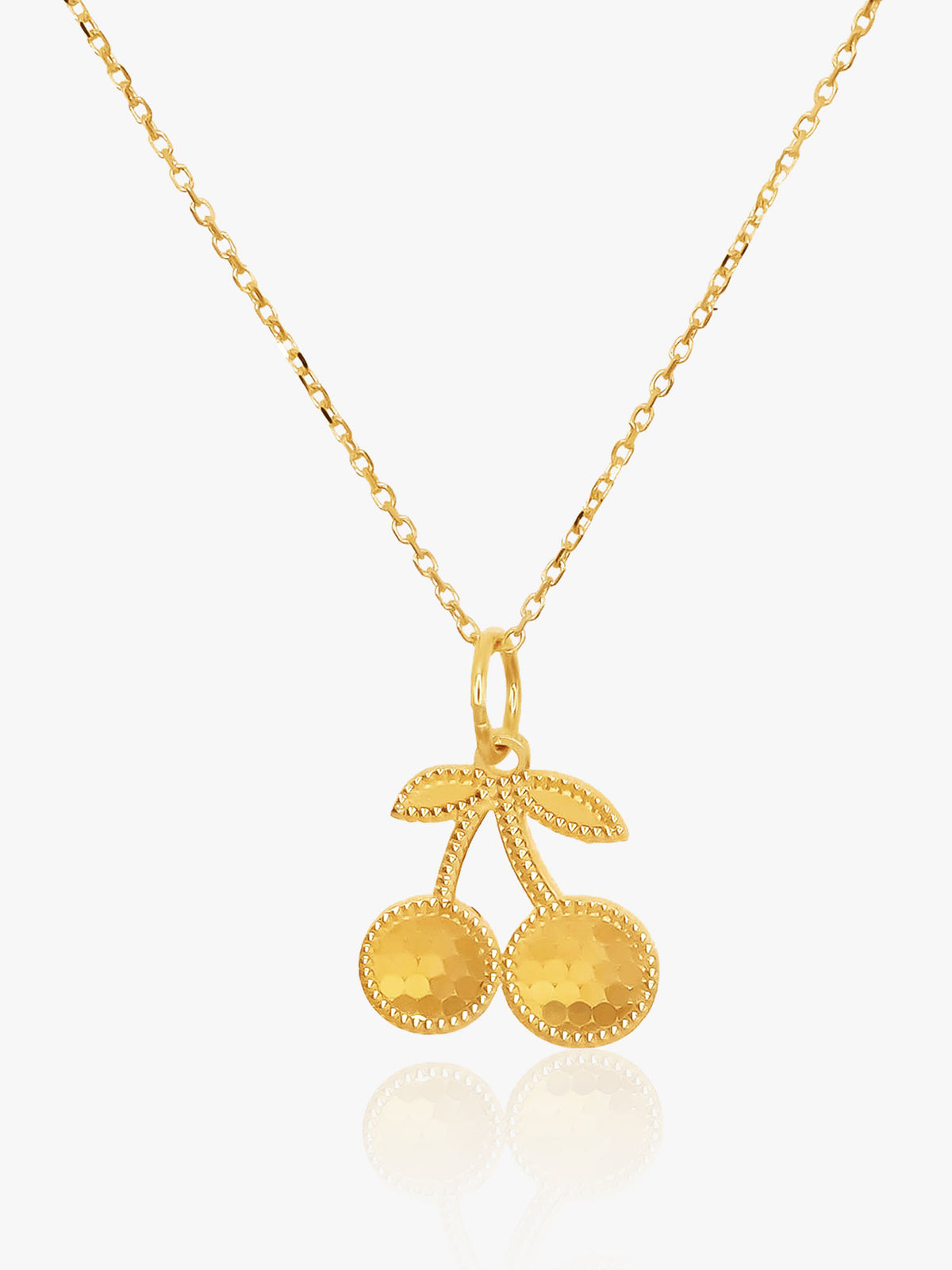 916 Gold Cherry Chain Set
