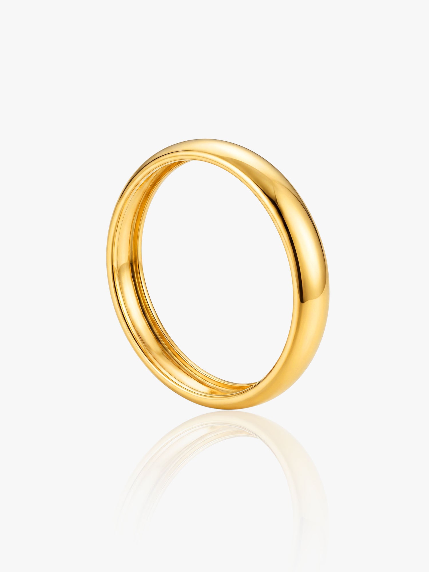 916 Gold Classic Curve Ring