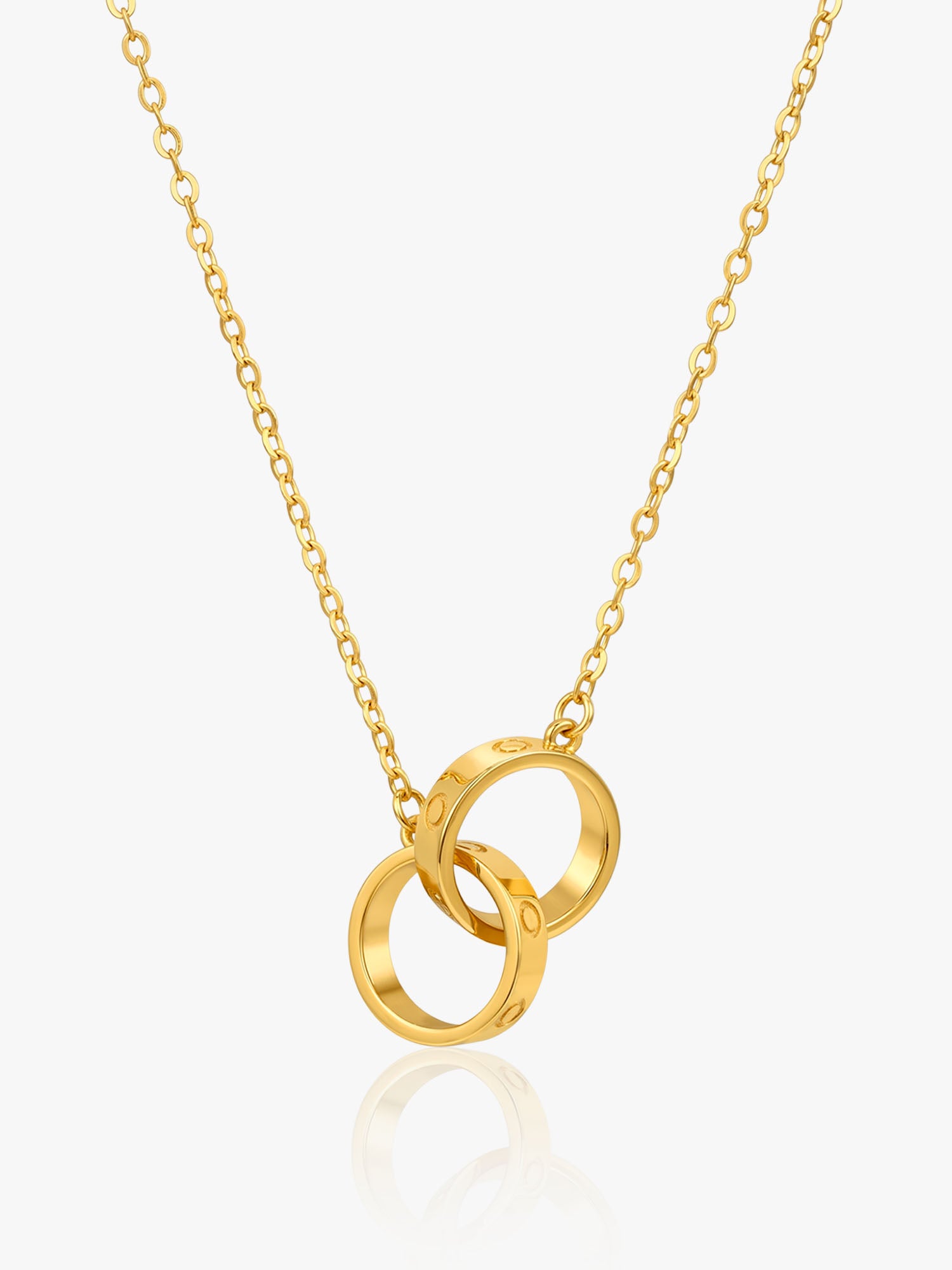 916 Gold Double Ring Chain