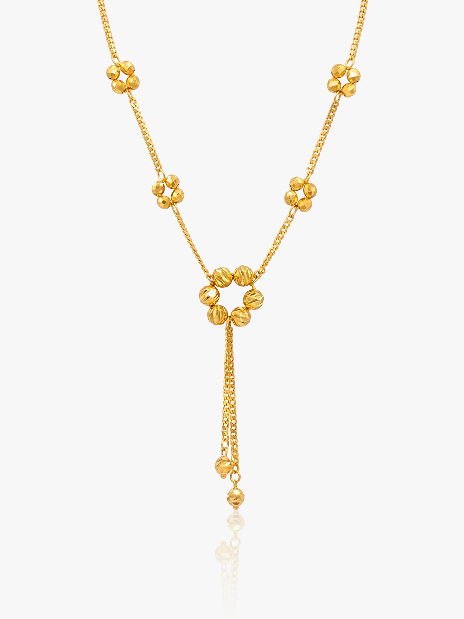 916 Gold Elegant Fancy Ball Chain