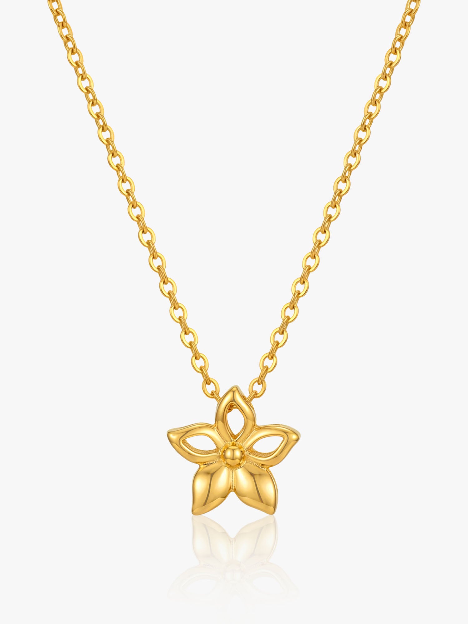 916 Gold Elegant Floral Chain