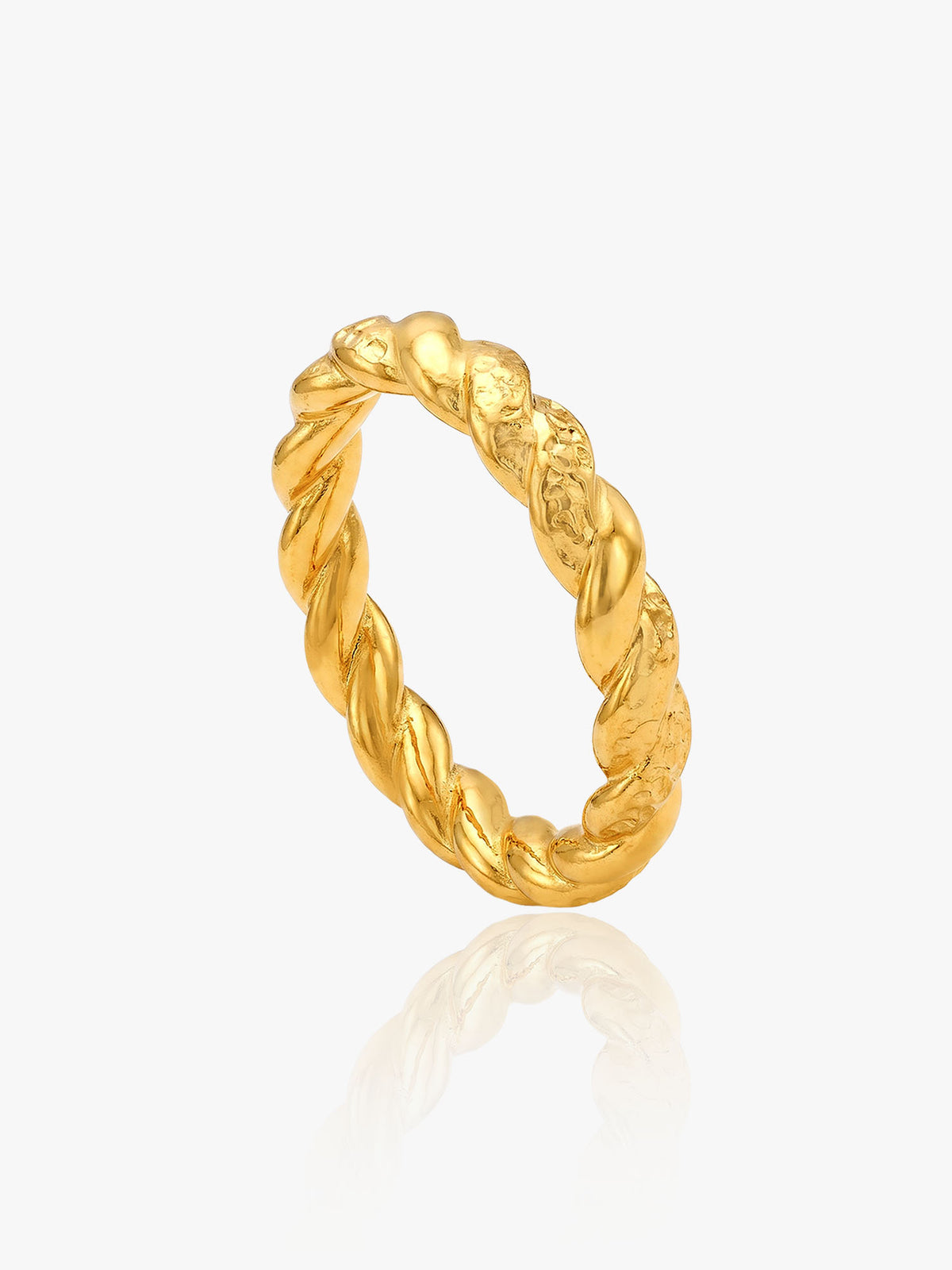 916 Gold Eternity Twist Ring