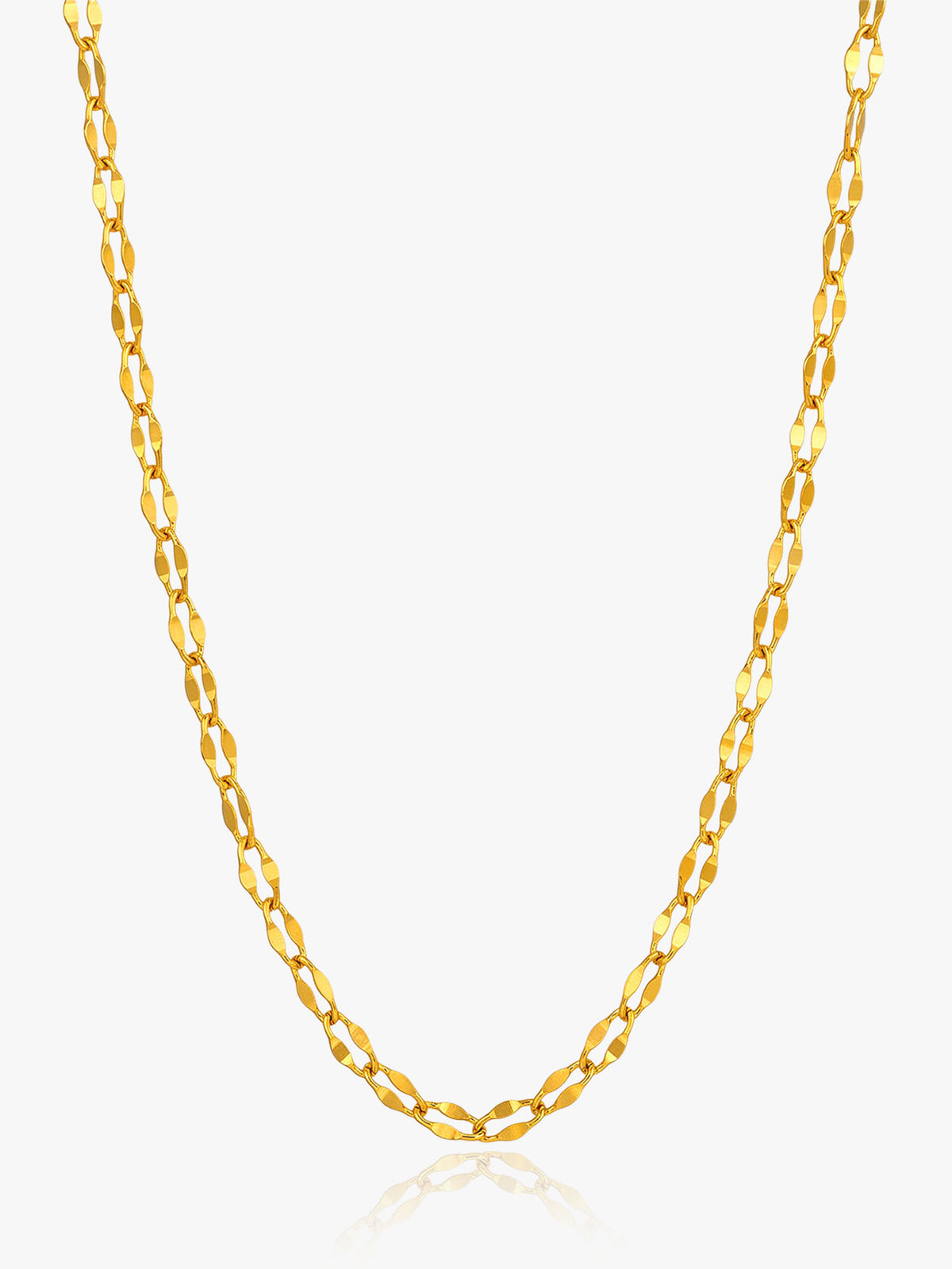 916 Gold Fancy Rice Chain