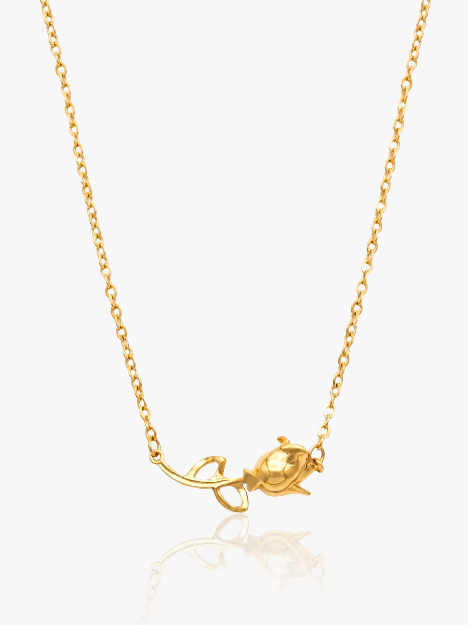 916 Gold Flower Chain Set