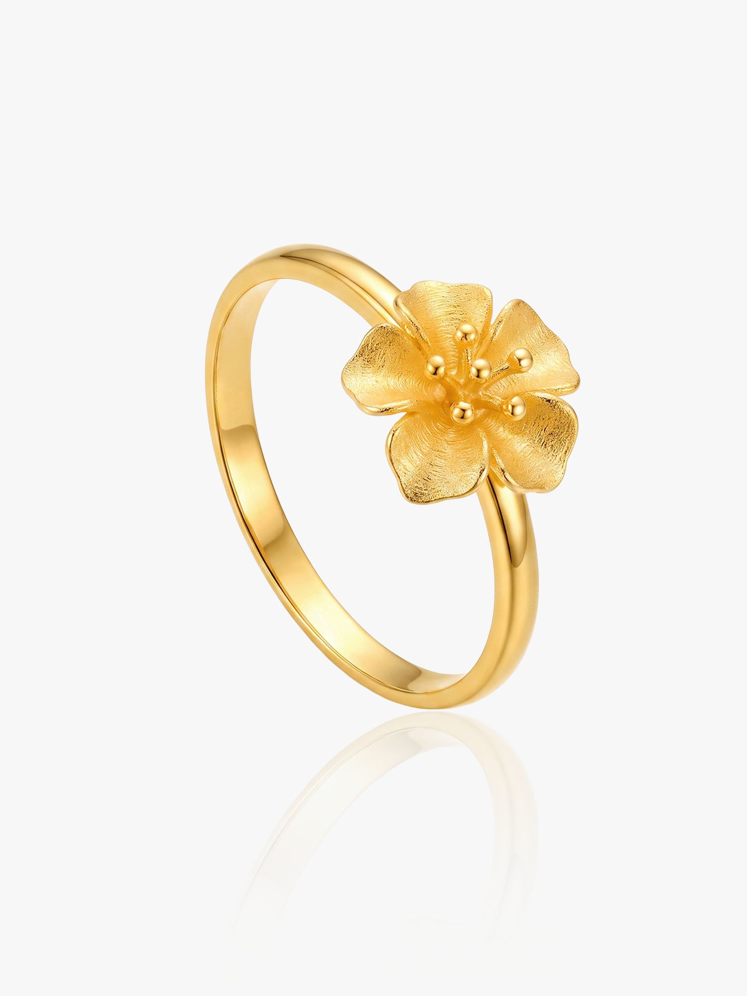 Cincin Bunga Emas 916