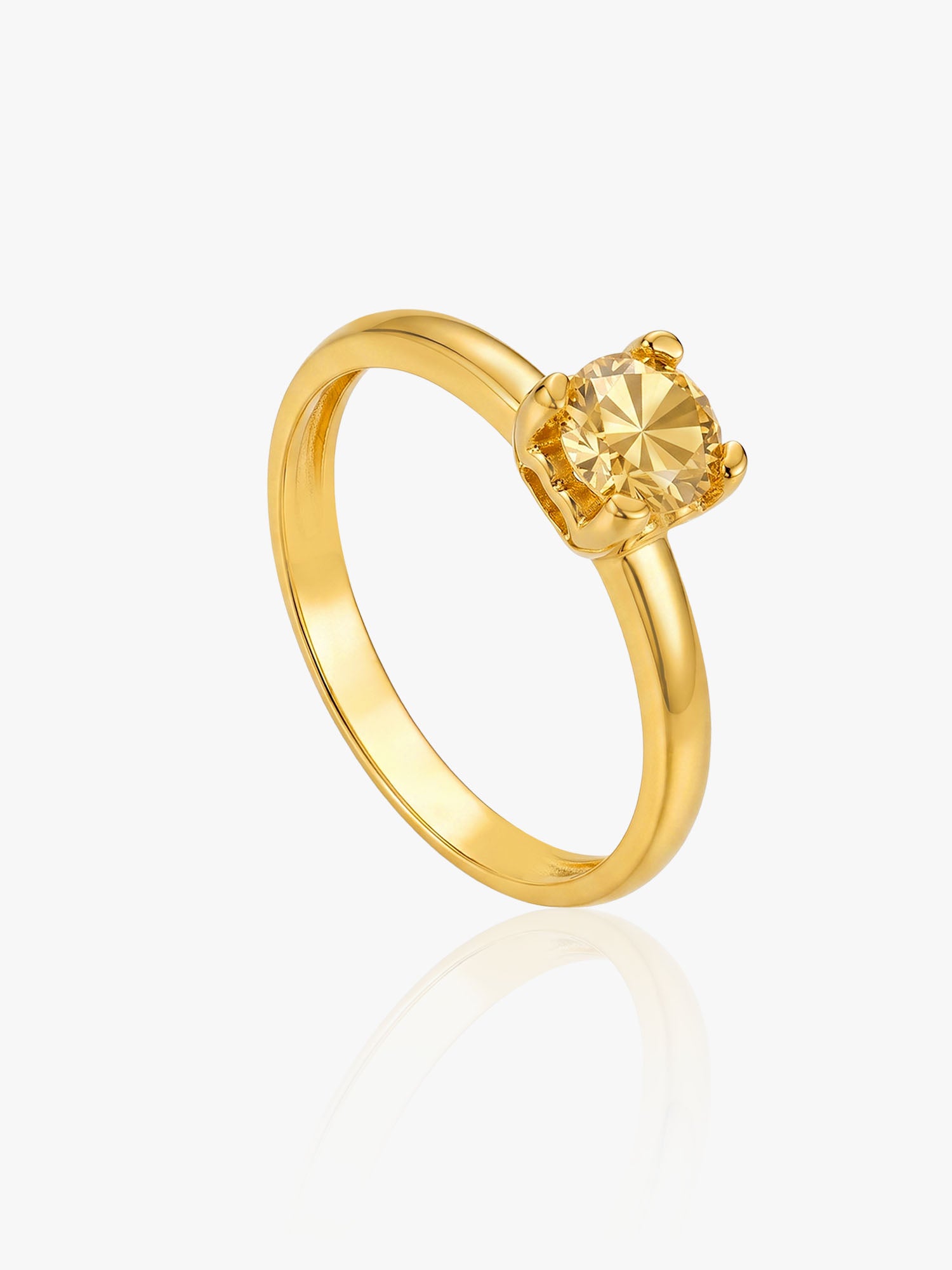 916 Gold Full Gold Tiara Ring