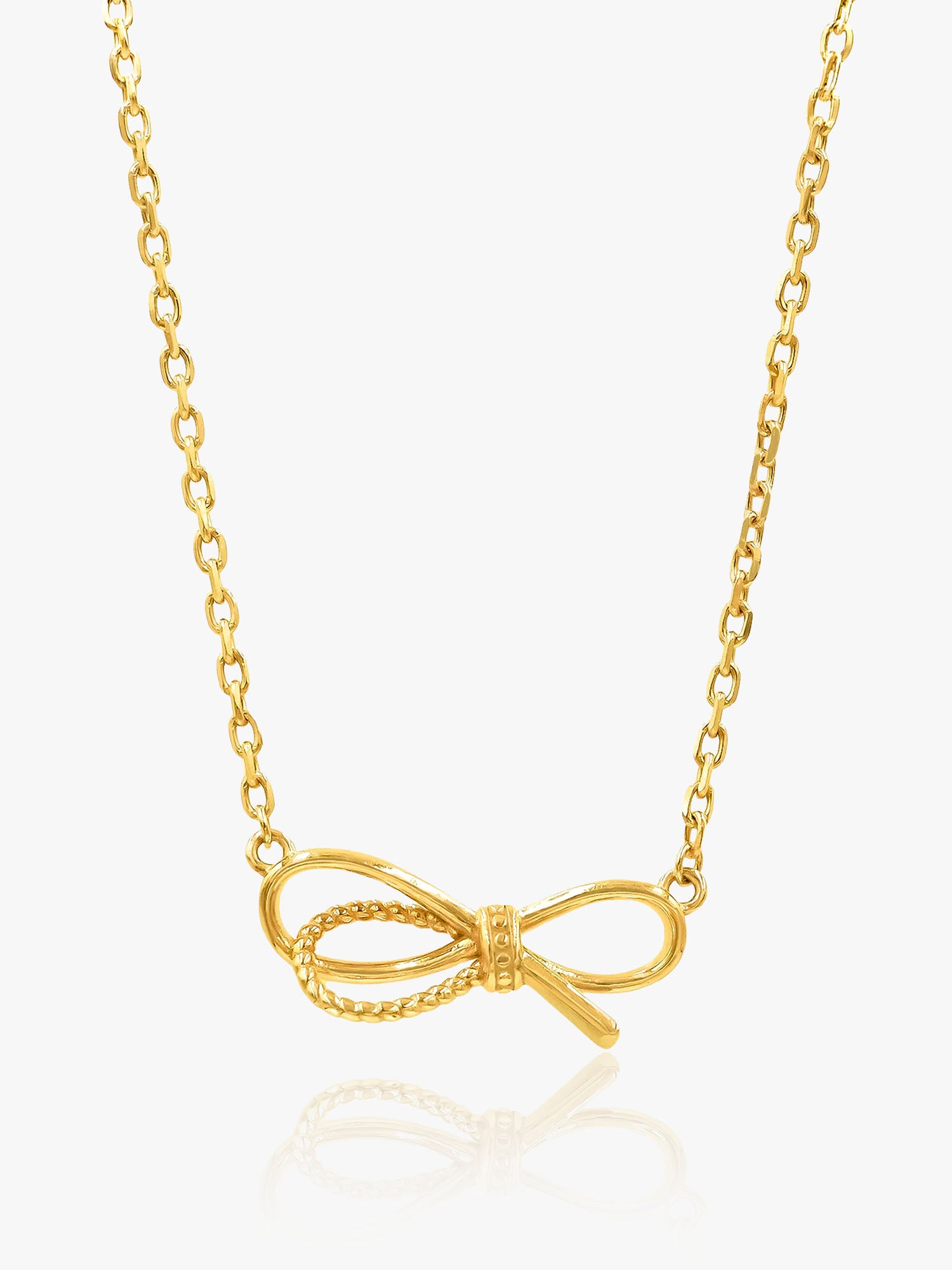 916 Gold GZ Ribbon Design Chain