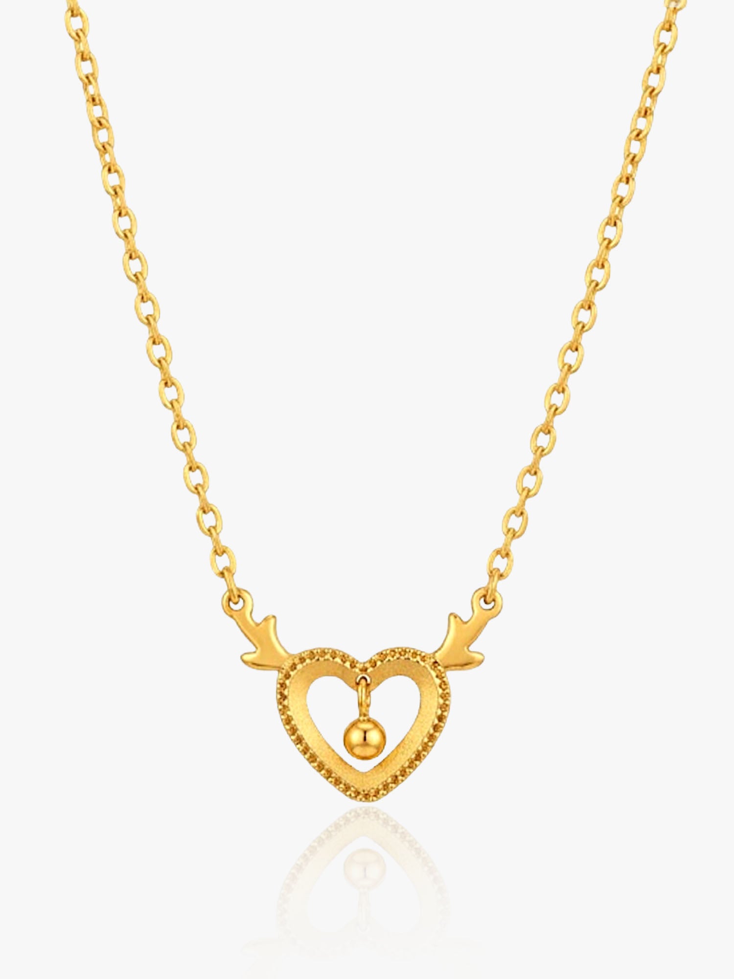 916 Gold Gold Antlers Love Chain