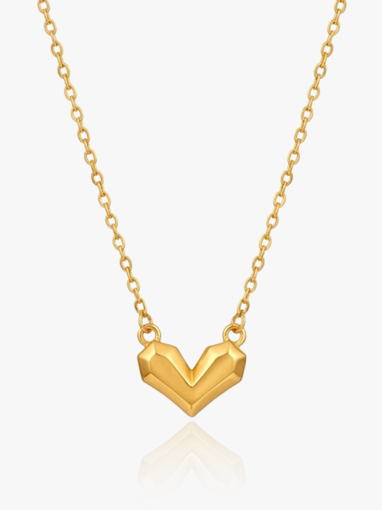 916 Gold Heart Chain
