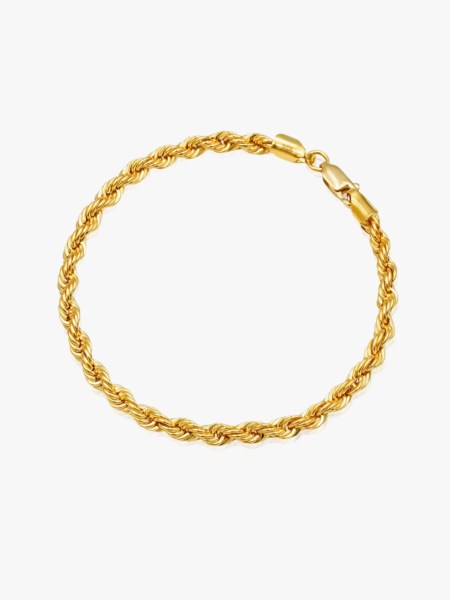 916 Gold Hollow Rope Bracelet 3mm Series