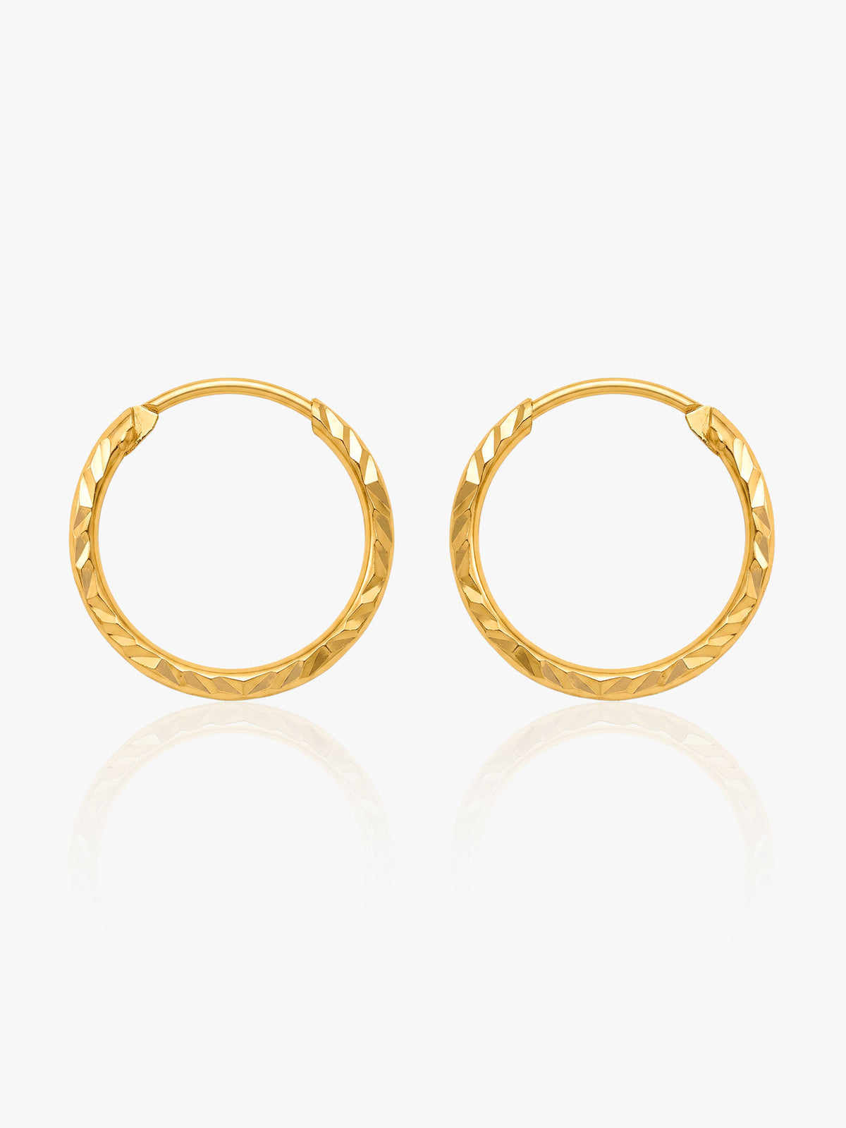 916 Gold Hoop Earring (15mm series)