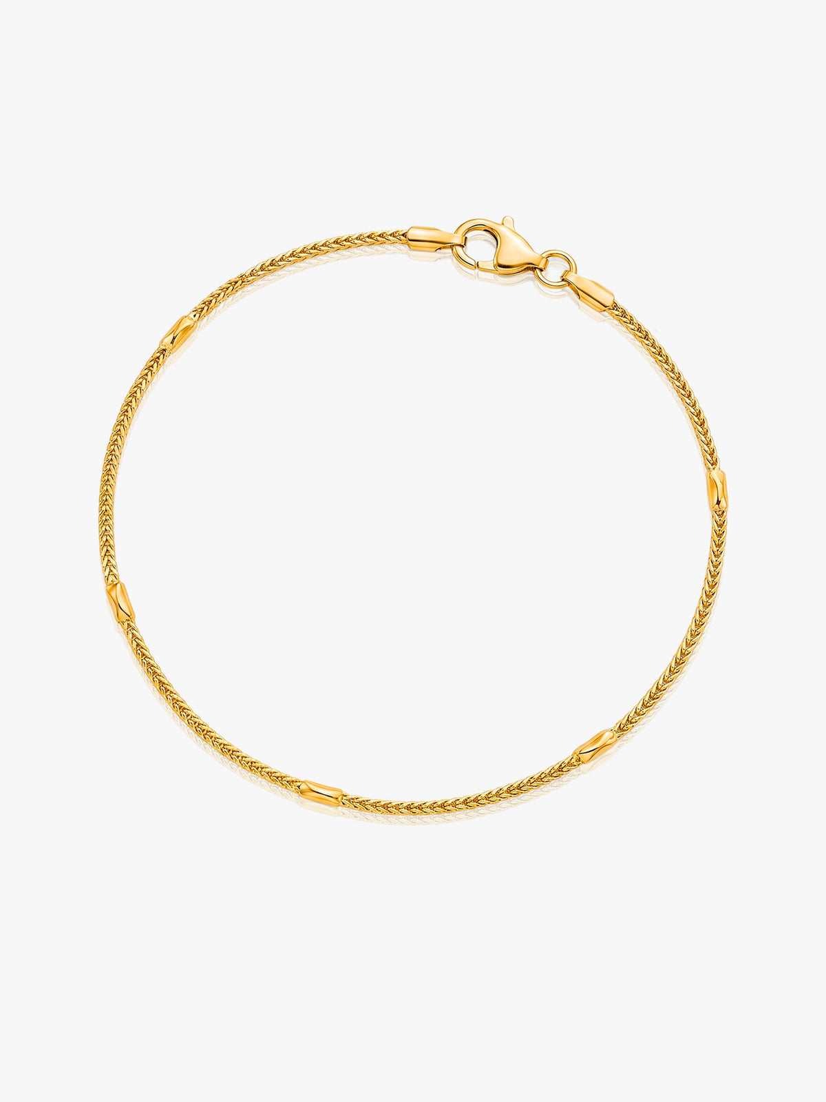 916 Gold Link Box Bracelet