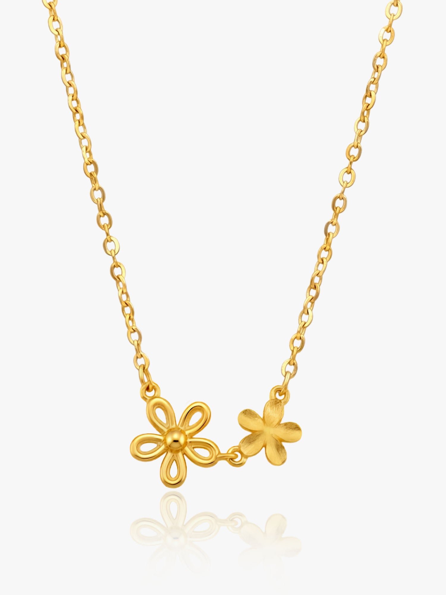 916 Gold Little Flower Chain