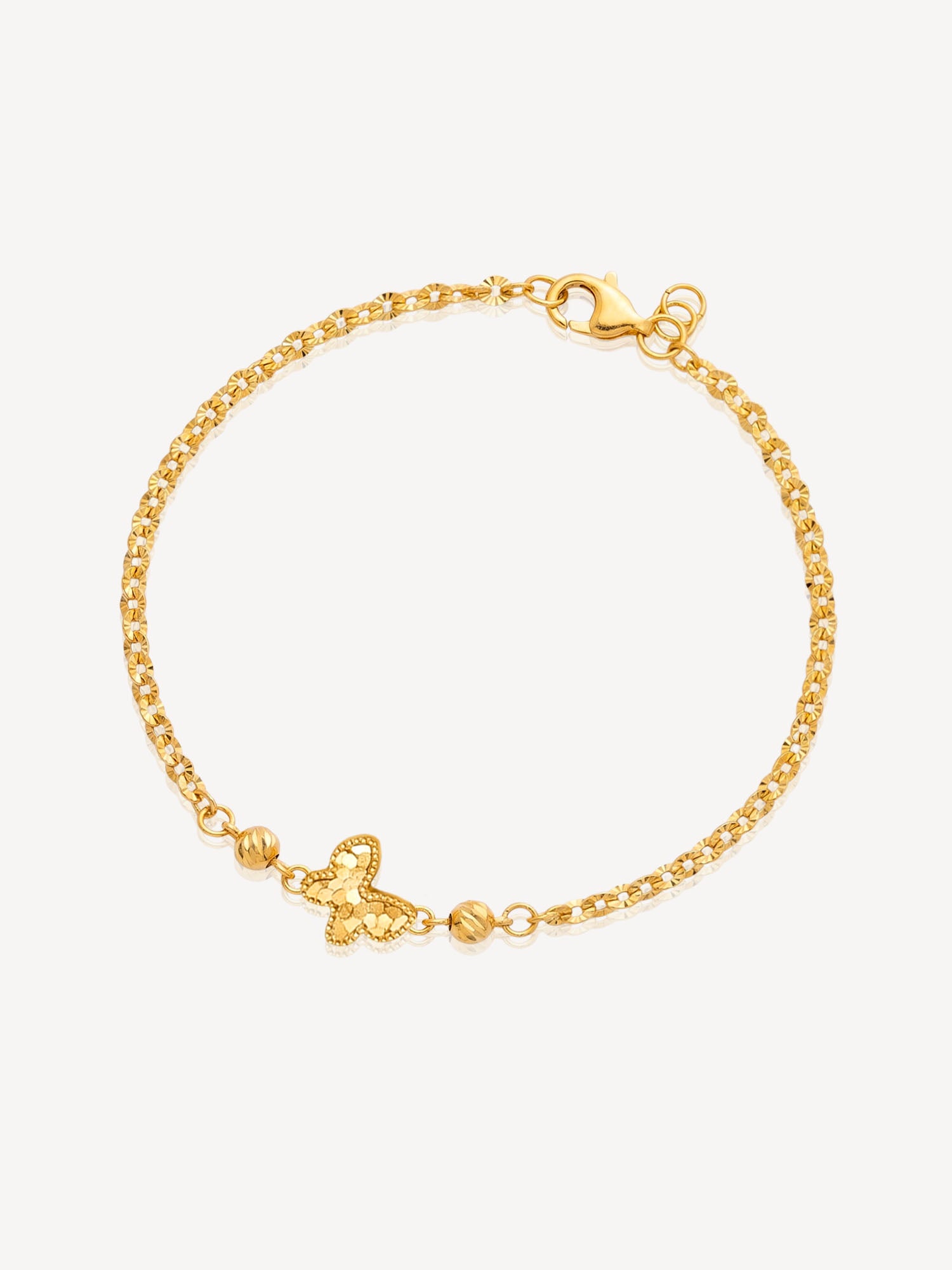 Gelang Pesona Kupu-Kupu Mini Emas 916
