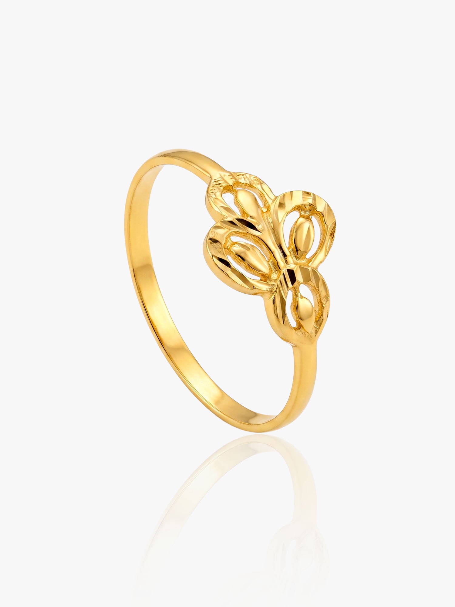 Cincin Daun Zaitun Emas 916