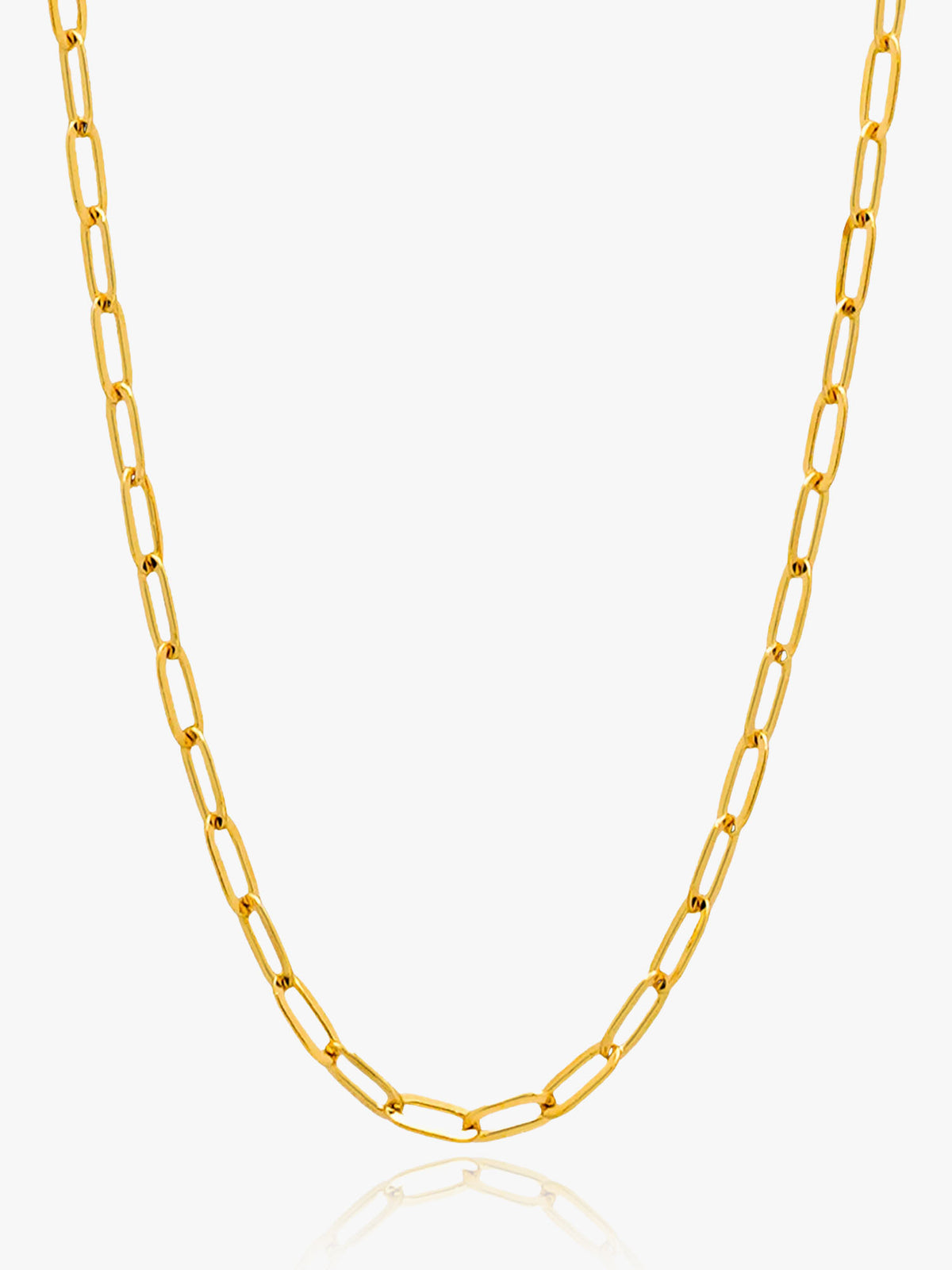 916 Gold Paper Clip Chain