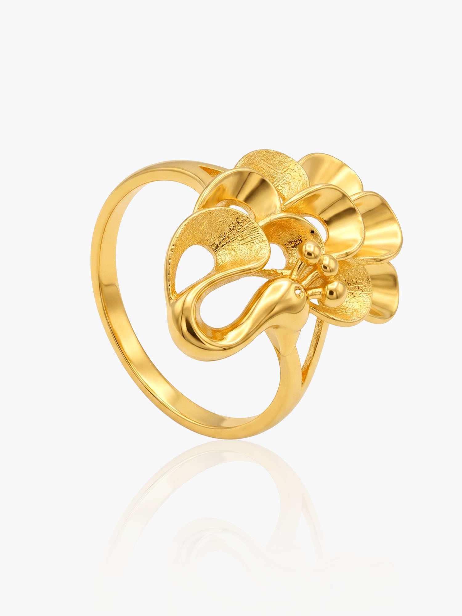 916 Gold Peacock Ring