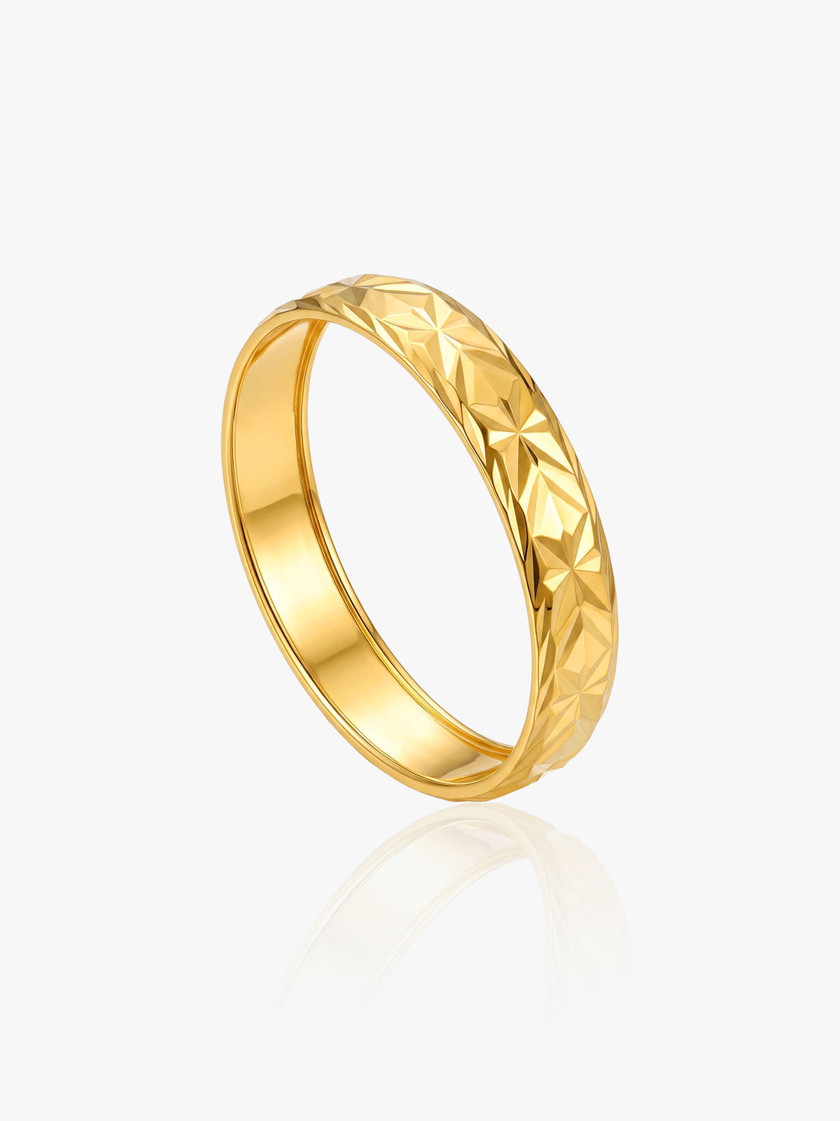 916 Gold Prism Ring
