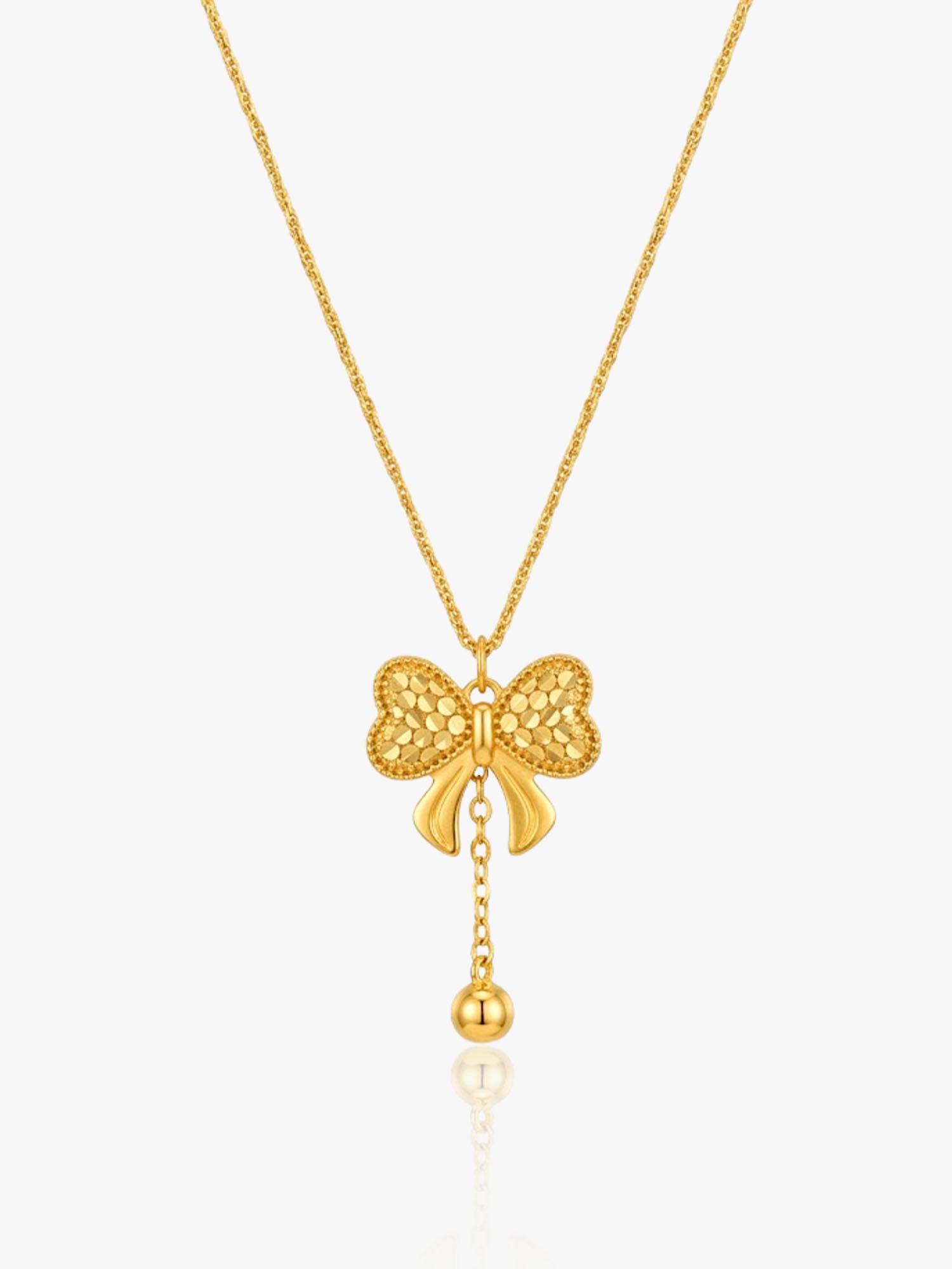916 Gold Ribbon Bowtie Chain