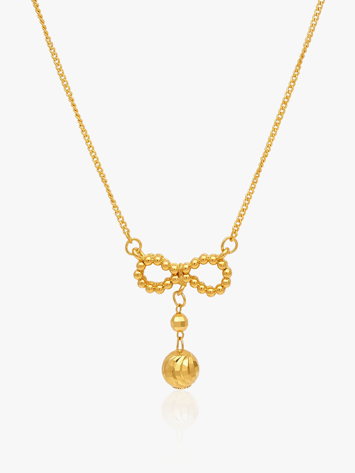 916 Gold Ribbon Drop Chain