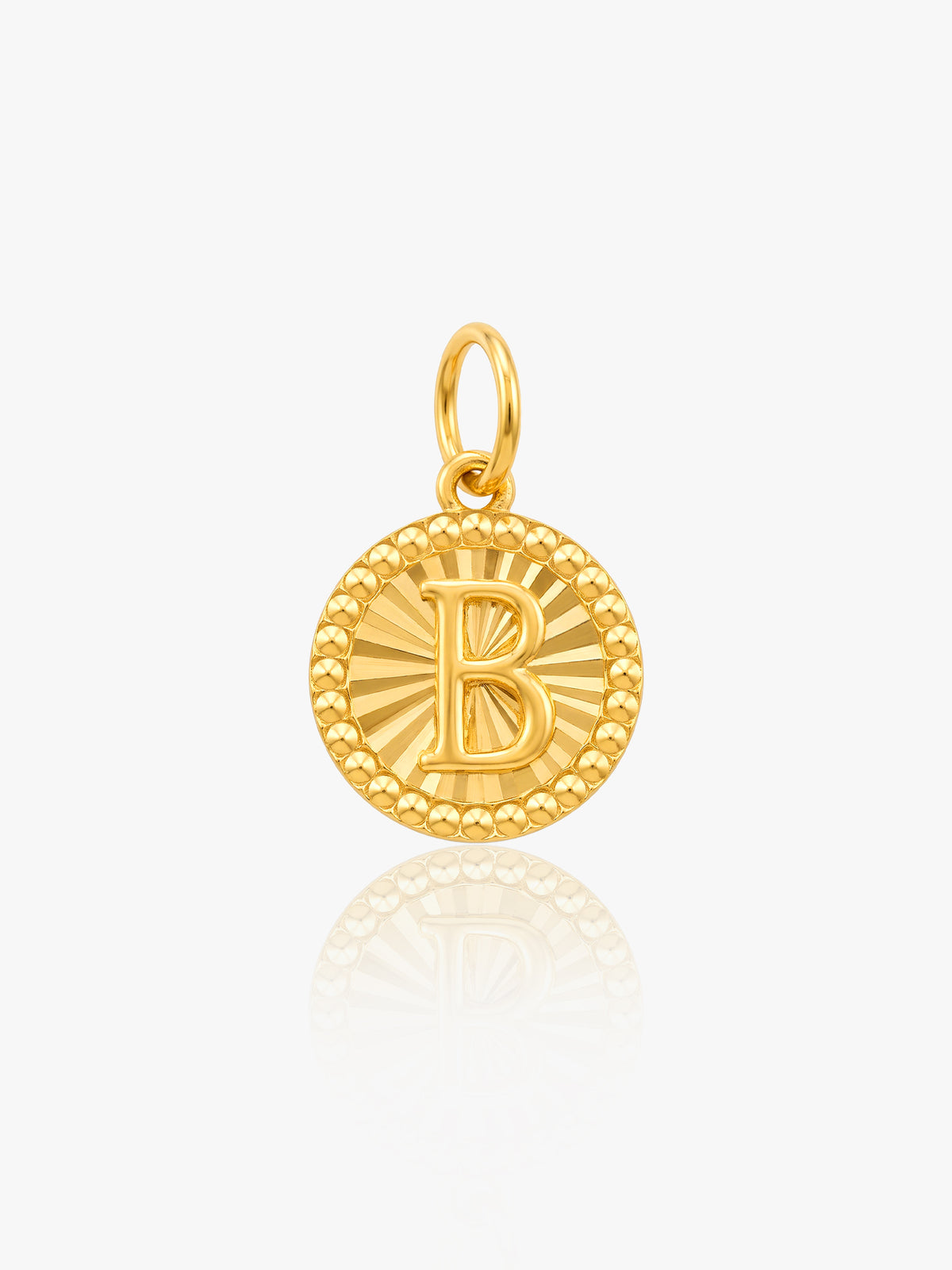 Liontin Alfabet Bulat Emas 916