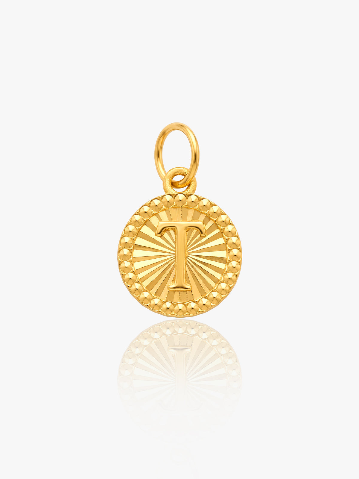 Liontin Alfabet Bulat Emas 916