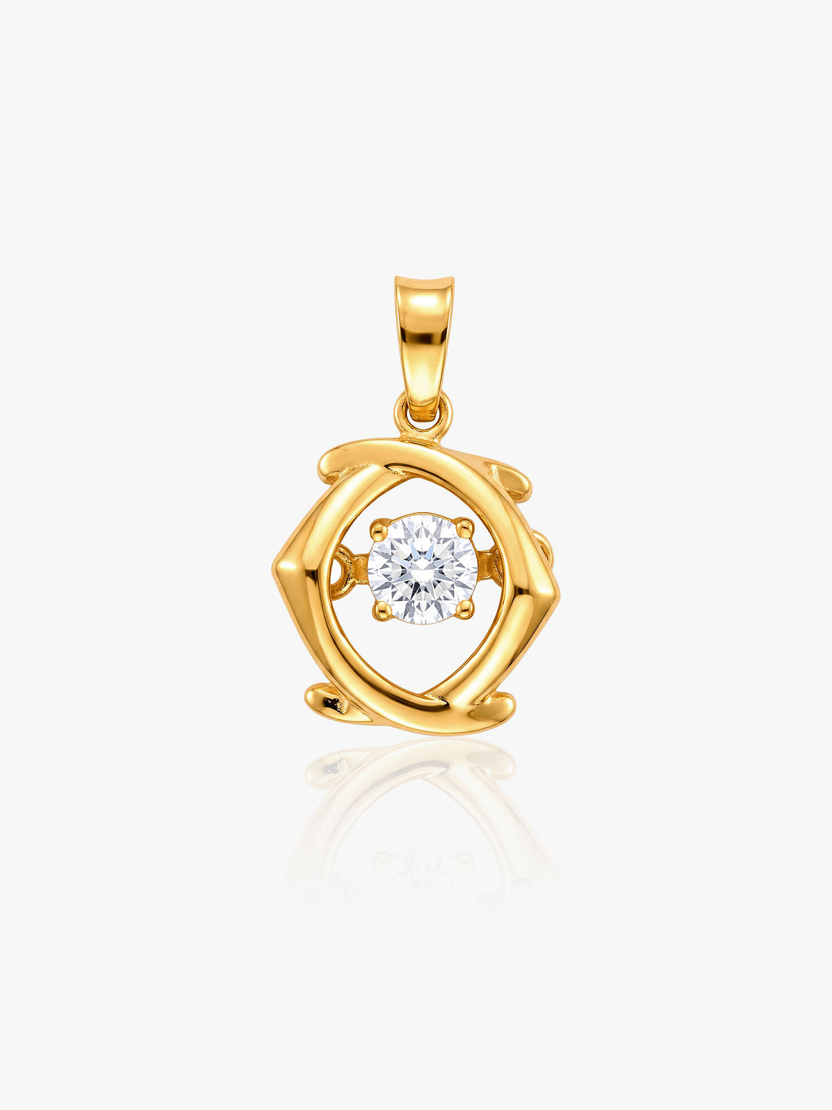 916 Gold Royal Radiance Pendant
